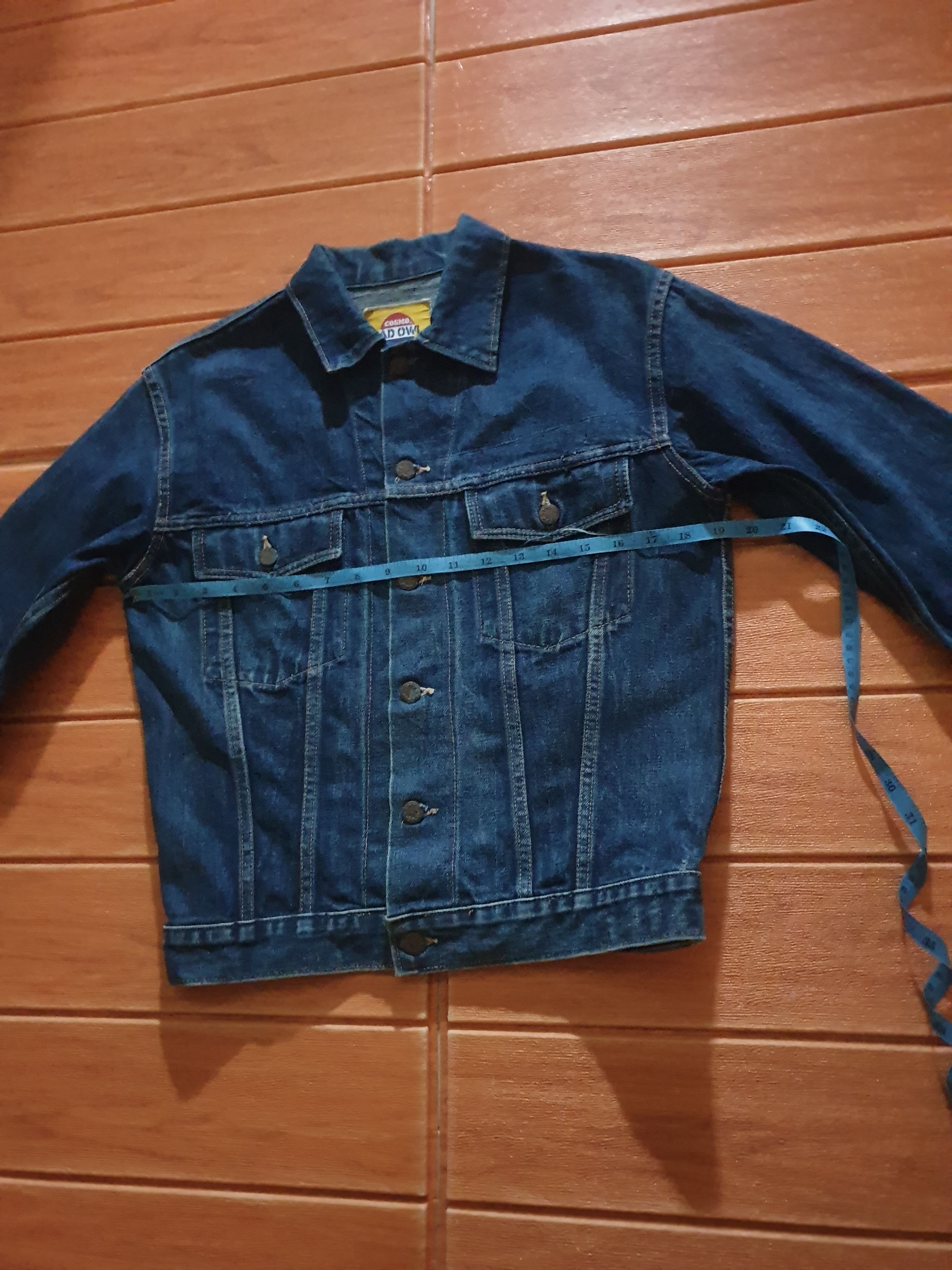 Japanese Brand Dad owl Selvedge blue colour denim Jacket Size US S / EU 44-46 / 1 - 6 Thumbnail