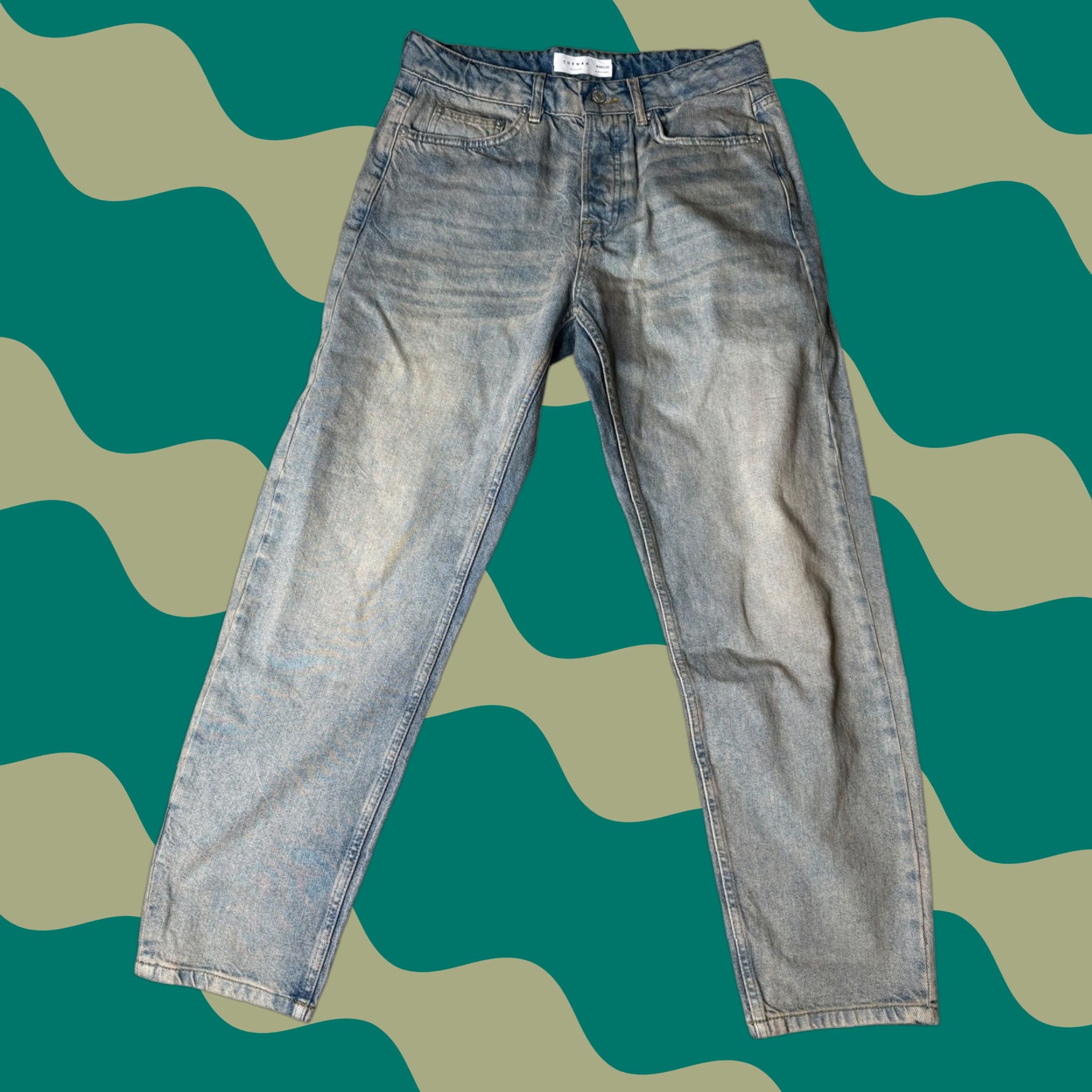 Topman Topman Relaxed Jeans Light Wash Denim Jeans Men W30 L32 Size US 30 / EU 46 - 1 Thumbnail
