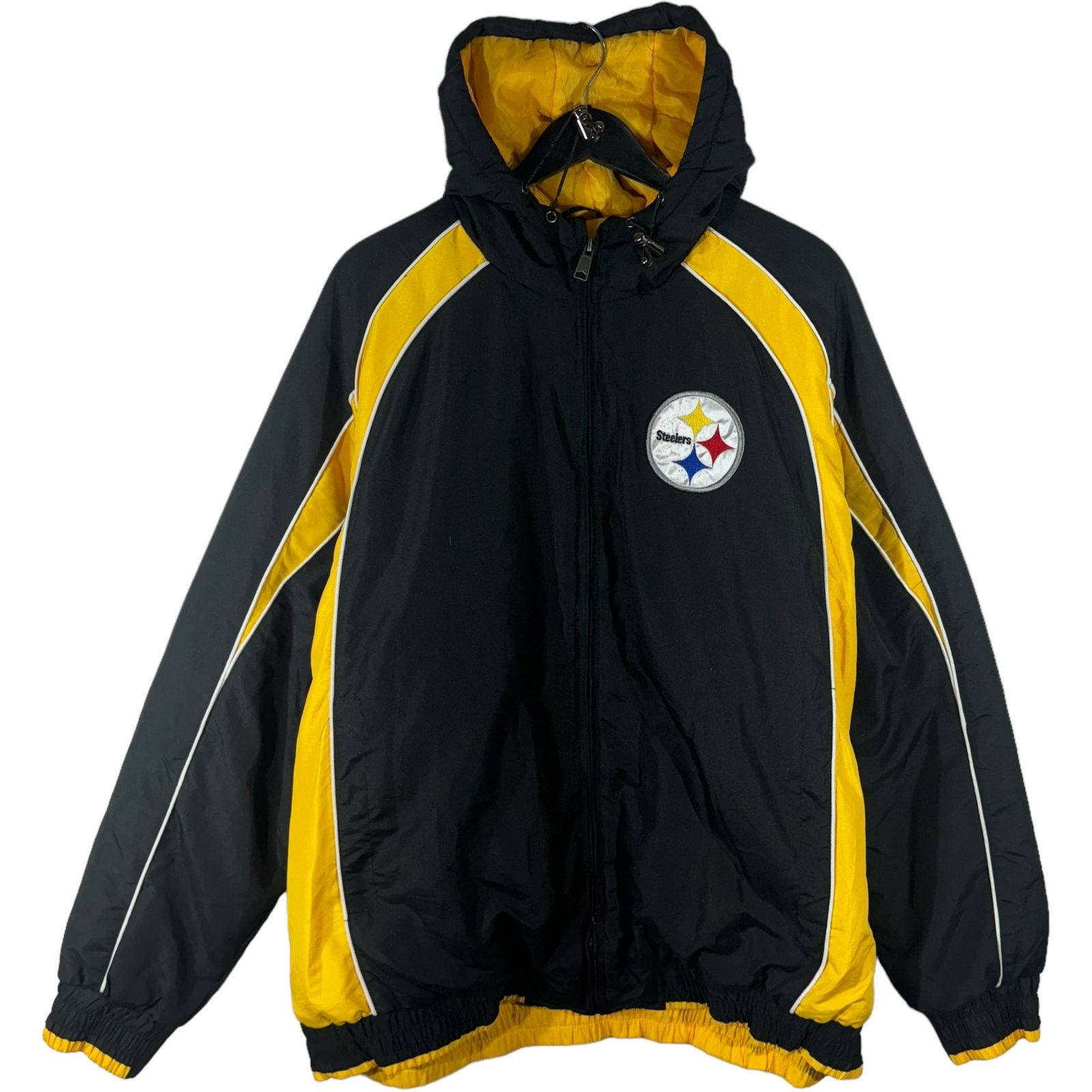 NFL NFL Pittsburg Steelers Full Zip Hooded Light Jacket Size US XXL / EU 58 / 5 - 1 Thumbnail