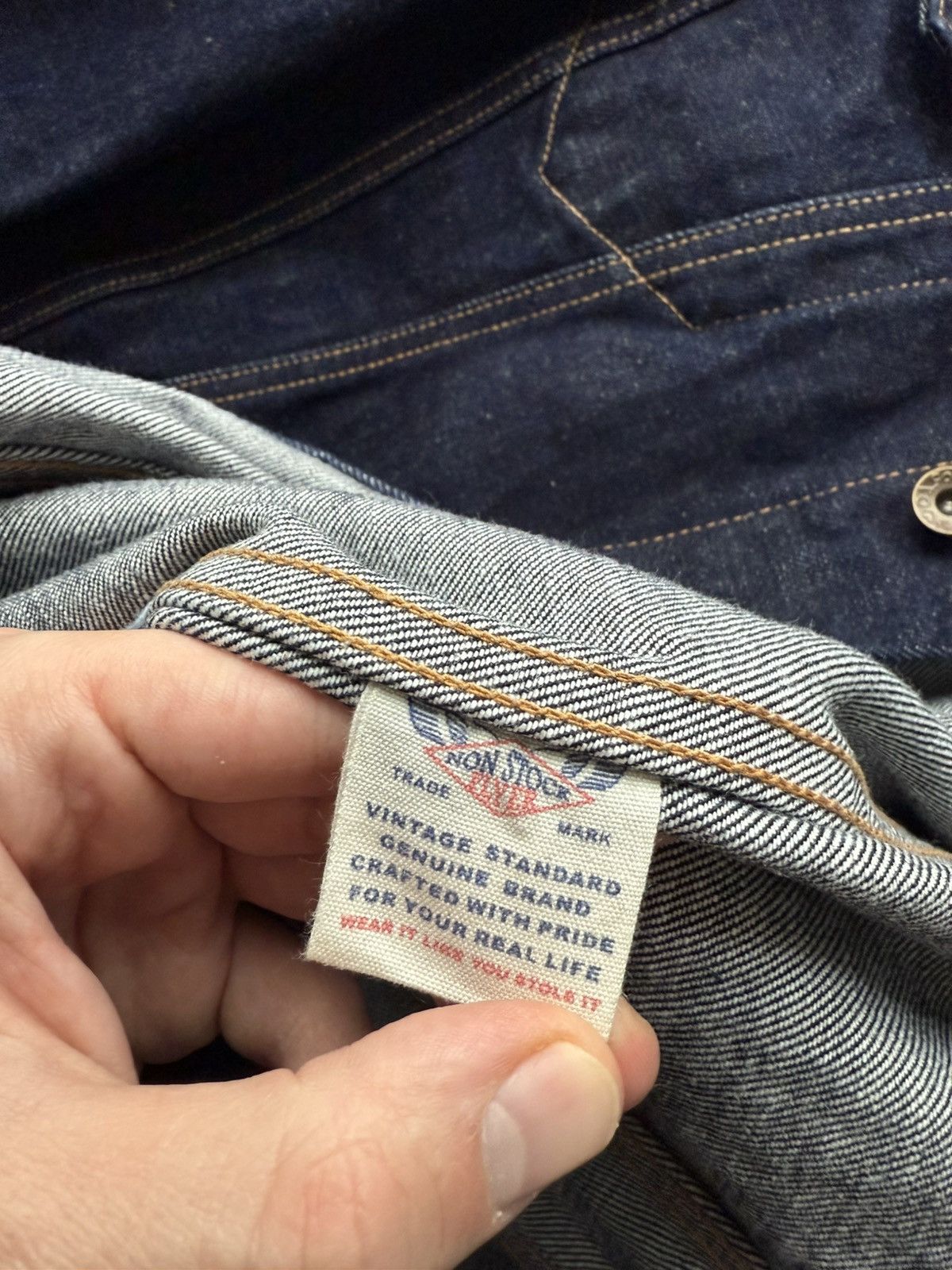 Bronson MFG. CO. Bronson Non Stock Selvedge Japan 🇯🇵 MFG.CO. Denim Jacket Sz M Size US L / EU 52-54 / 3 - 11 Thumbnail