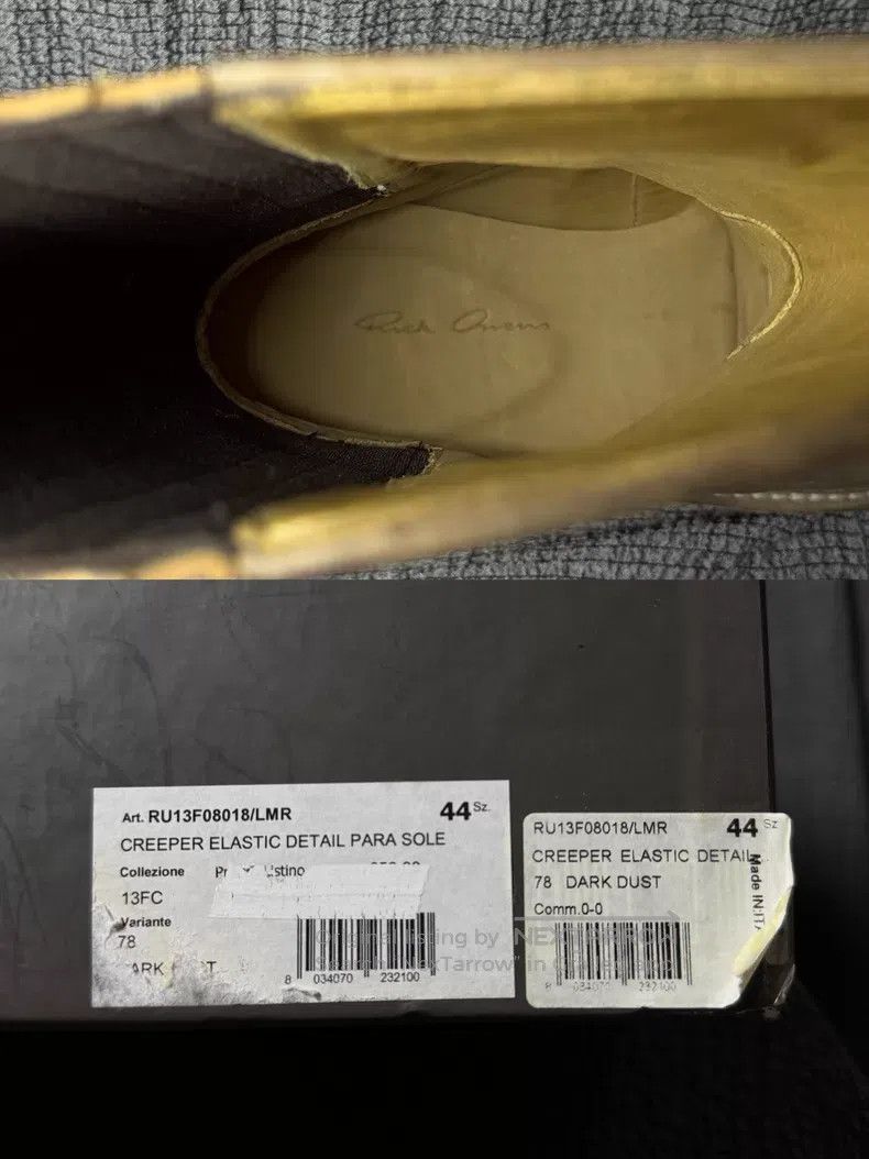Rick Owens RICK OWENS Handwritten Number High-top Gum Sole Chelsea Mi Size US 11 / EU 44 - 9 Thumbnail