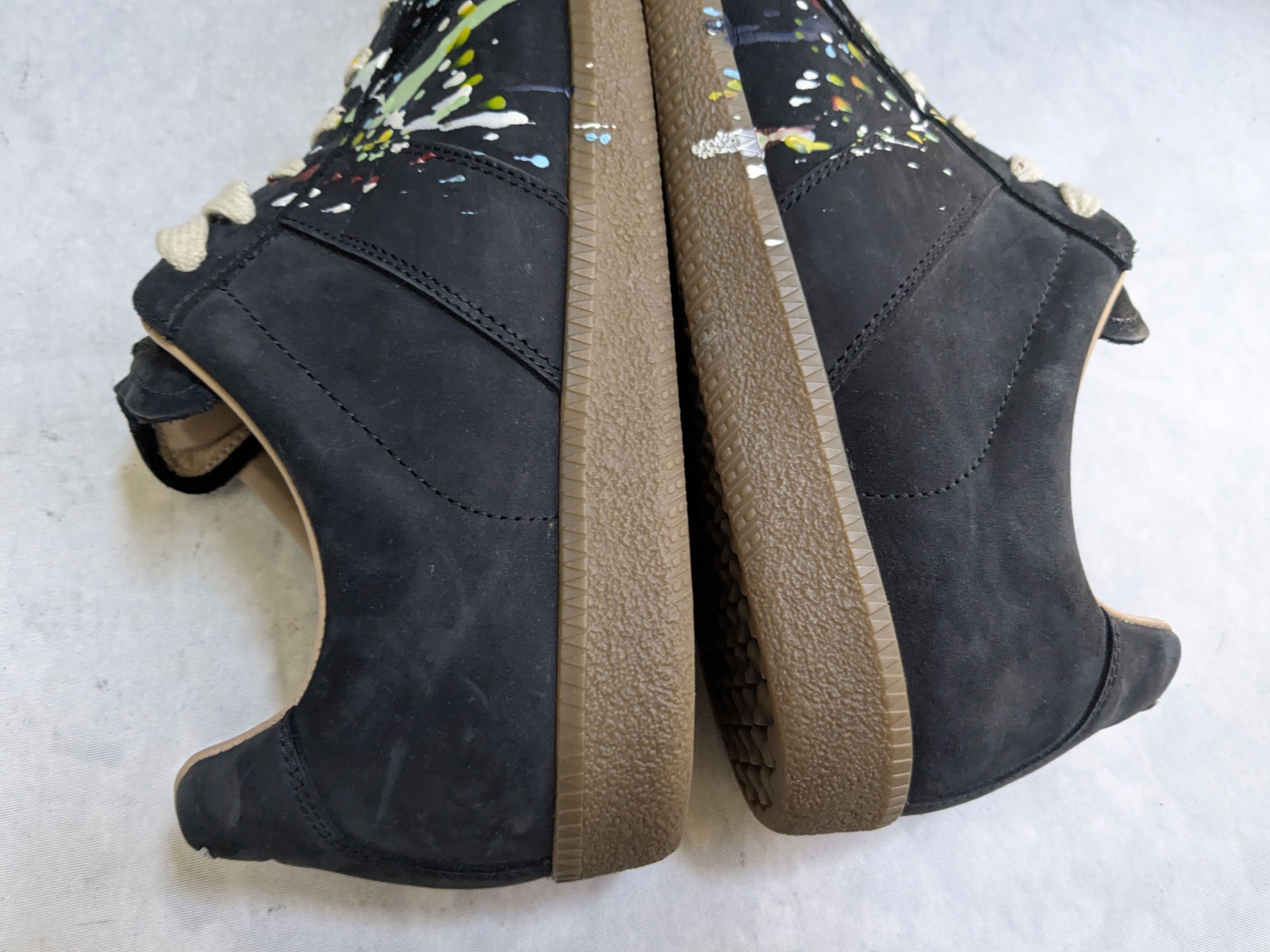 Maison Margiela Maison Margiela Replica GAT Black Paint Splatter 9 42 Low Size US 9 / EU 42 - 12 Thumbnail