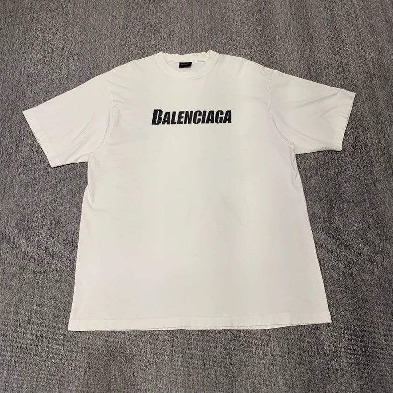 Balenciaga Balenciaga White monogram logo short sleeve Size US XS / EU 42 / 0 - 1 Thumbnail