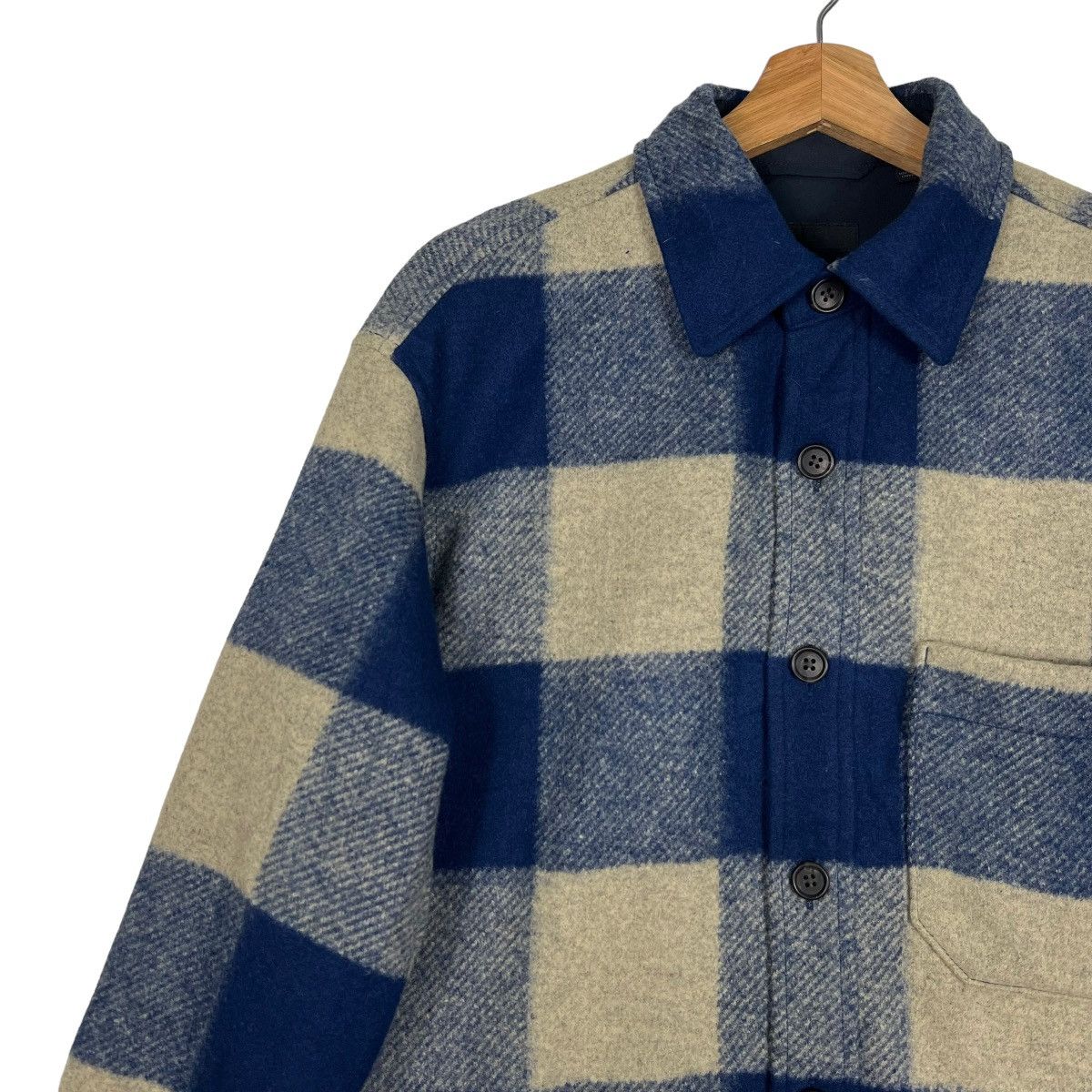 Japanese Brand 🔥 UNIQLO PLAID WOOL SHIRT JACKET Size US S / EU 44-46 / 1 - 7 Thumbnail