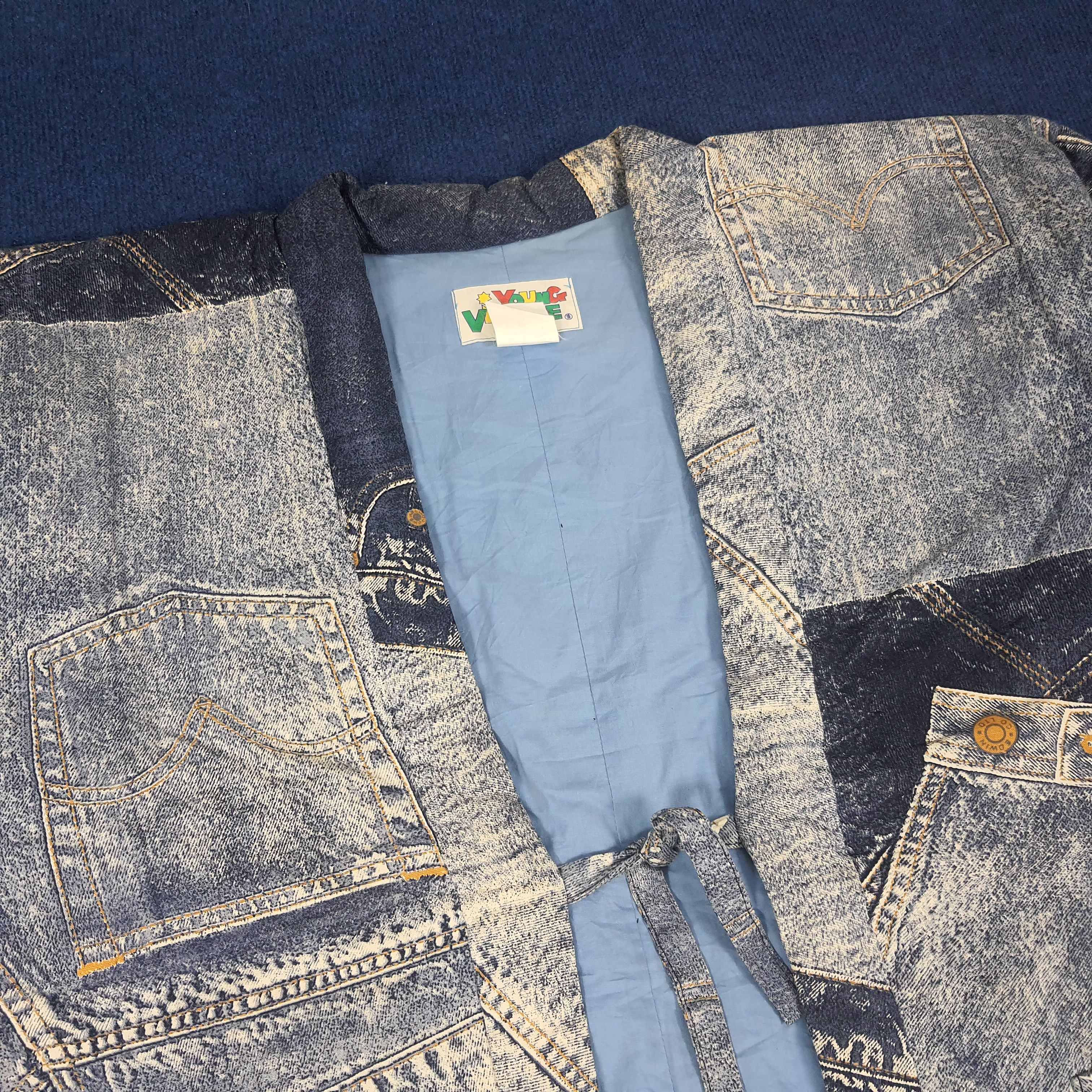 Vintage × Warner Bros Vintage Dear Jimmy Kimono Style Fullprint Jacket Size US XL / EU 56 / 4 - 5 Thumbnail