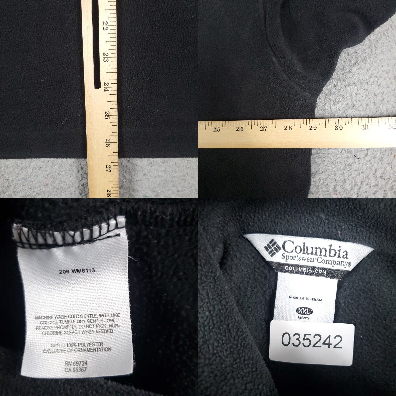 Vintage Columbia Sweater Mens 2XL Gray Fleece Full Zip Up Sweatshirt Sportswear Modern Outdoor Winter Size US XXL / EU 58 / 5 - 8 Thumbnail