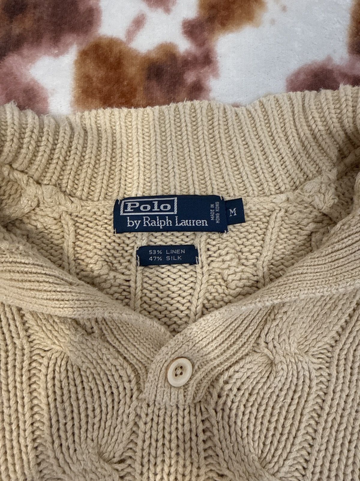 Polo Ralph Lauren Vintage Polo Ralph Lauren Silk CableKnit Sweater Size US M / EU 48-50 / 2 - 2 Thumbnail