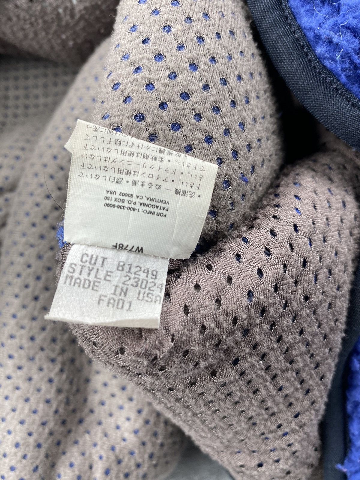 Patagonia Rare 2001 Blue Patagonia Jacket X Deep Pile Sherpa Fleece Size US L / EU 52-54 / 3 - 4 Thumbnail