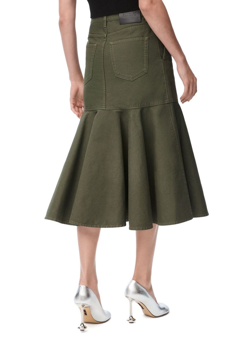 Loewe o1w1db10426 Skirts in Green Size 26" / US 2 / IT 38 - 4 Thumbnail