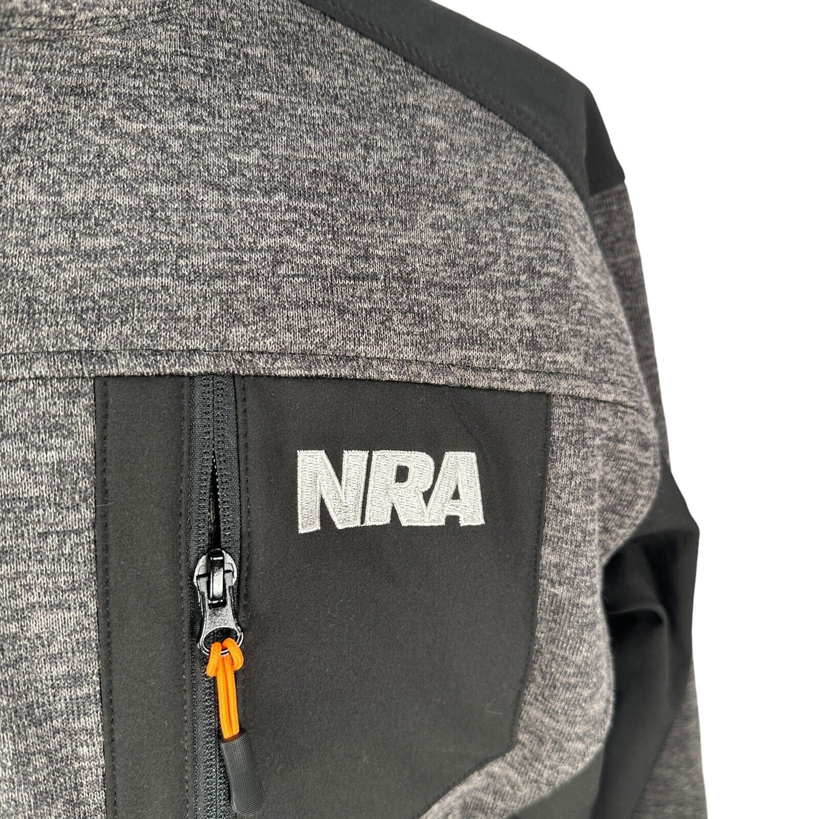 The Unbranded Brand NRA Jacket XL Gray Black Zip National Rifle Association Size US XL / EU 56 / 4 - 5 Thumbnail