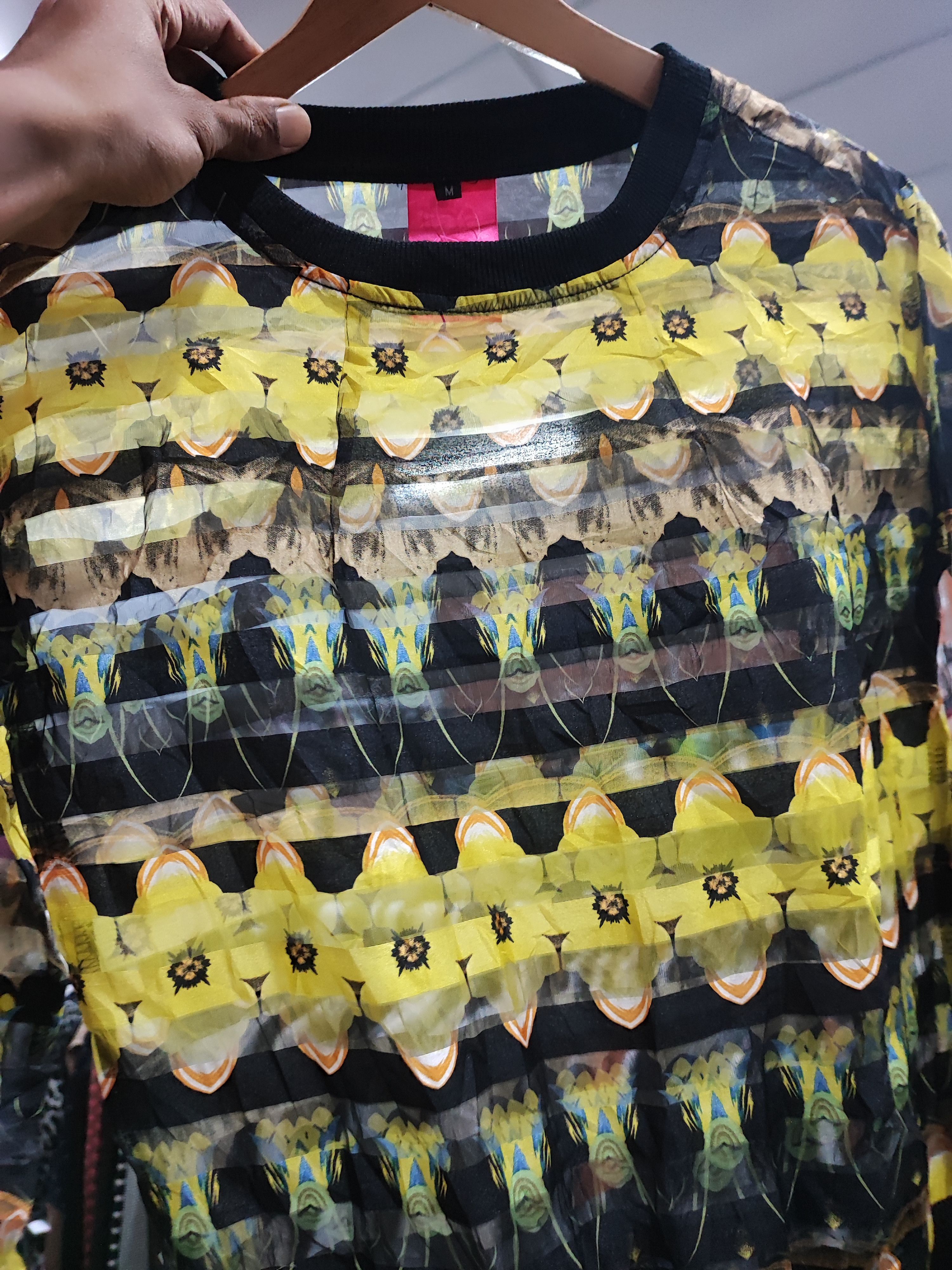Japanese Brand CHRIS & VENUS TRANSPARENT PRINTED SHIRT Size S / US 4 / IT 40 - 12 Thumbnail