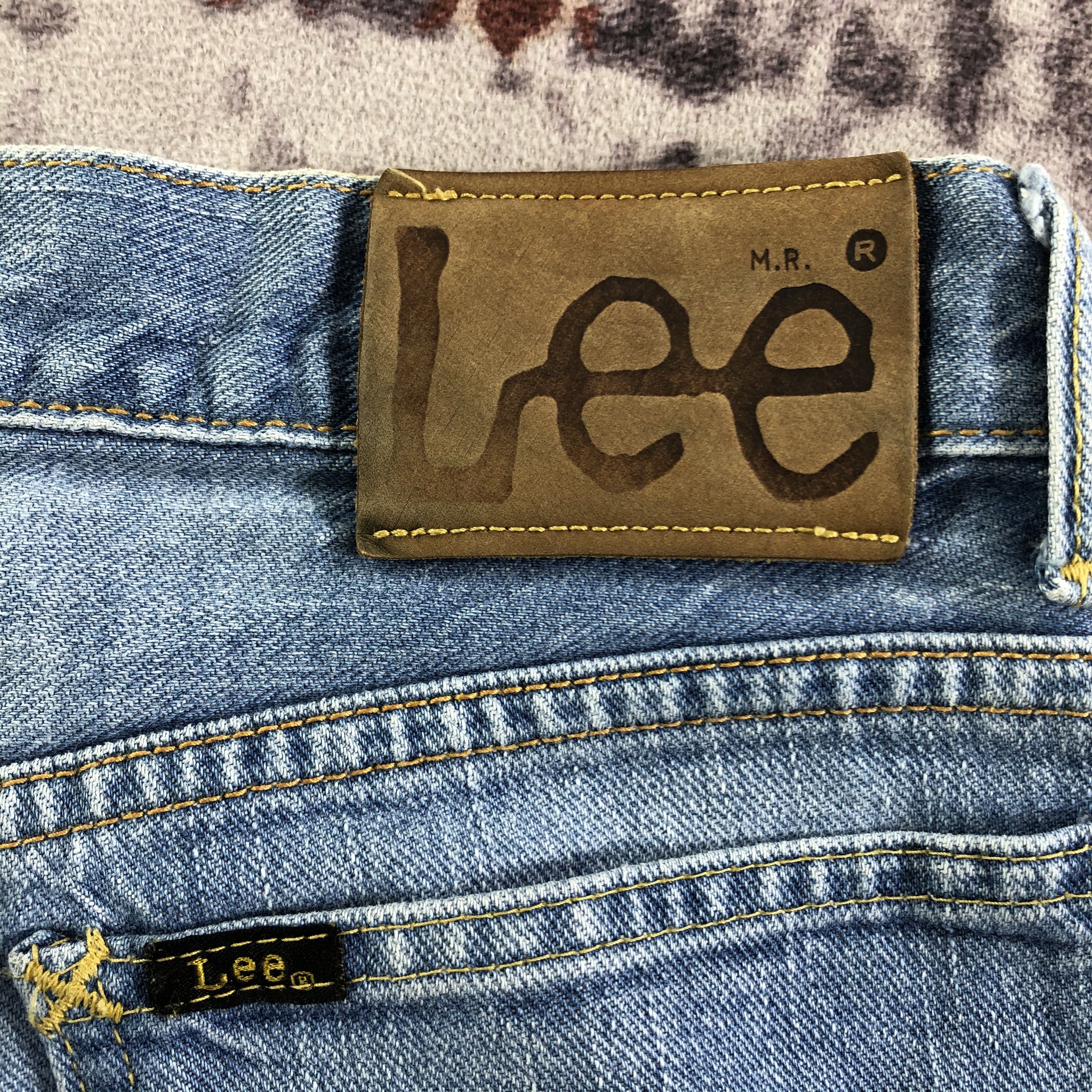 Lee × Vintage Vintage Blue Wash Lee Selvedge Jeans-JM3675 Size 29" - 5 Thumbnail