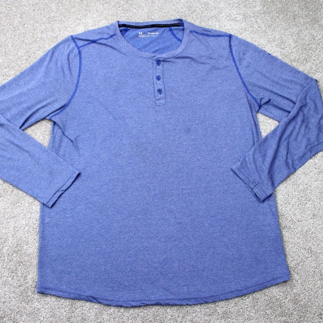 Under Armour Under Armour Threadborne Henley Shirt Men 2XL XXL Blue Long Sleeve Pullover Casual Activewear Brand: Under Armour Threadborne Size US XXL / EU 58 / 5 - 2 Thumbnail
