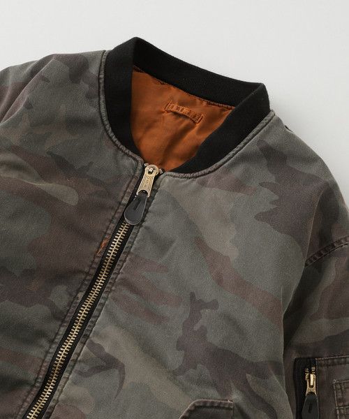 Fostex Garments FOSTEX ANTIQUE WASH DOUBLE FACE CAMO BOMBER JACKET Size US XL / EU 56 / 4 - 12 Thumbnail