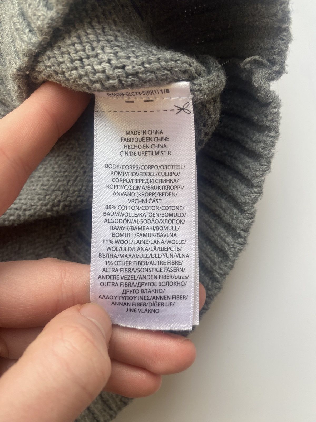 Polo Ralph Lauren × Ralph Lauren Polo bear sweater XS/S grey knit wear wool Size US XS / EU 42 / 0 - 5 Thumbnail