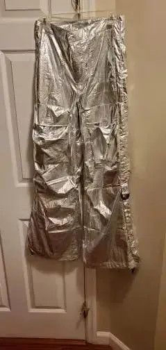 Designer × Japanese Brand Silver Pants Cargo Baggy Size US 32 / EU 48 - 3 Thumbnail