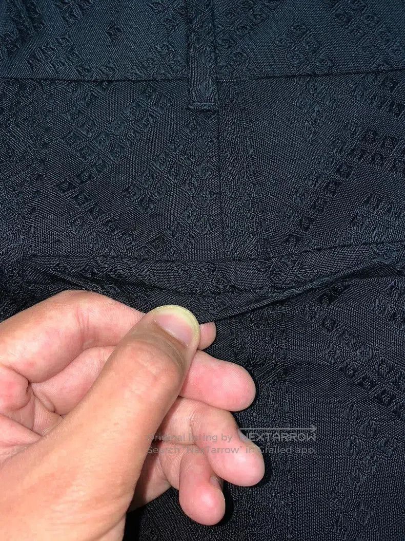 Saint Laurent Paris Saint Laurent Black Diamond Stripe Flare Trousers. Size US 36 / EU 52 - 8 Thumbnail