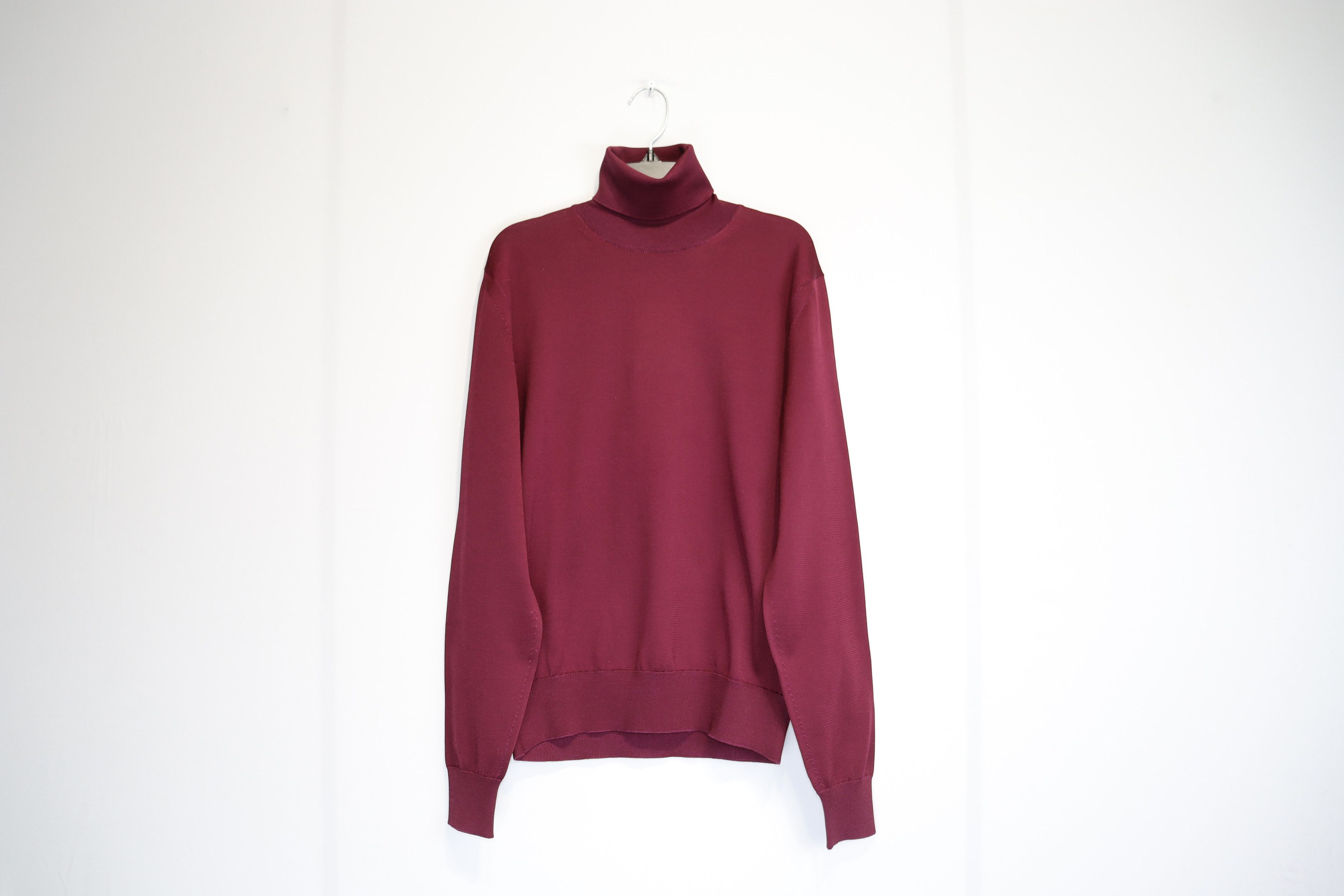 image of Tom Ford O1Rshd1 High Neck Sweatshirt In Burgundy, Men's (Size Medium)
