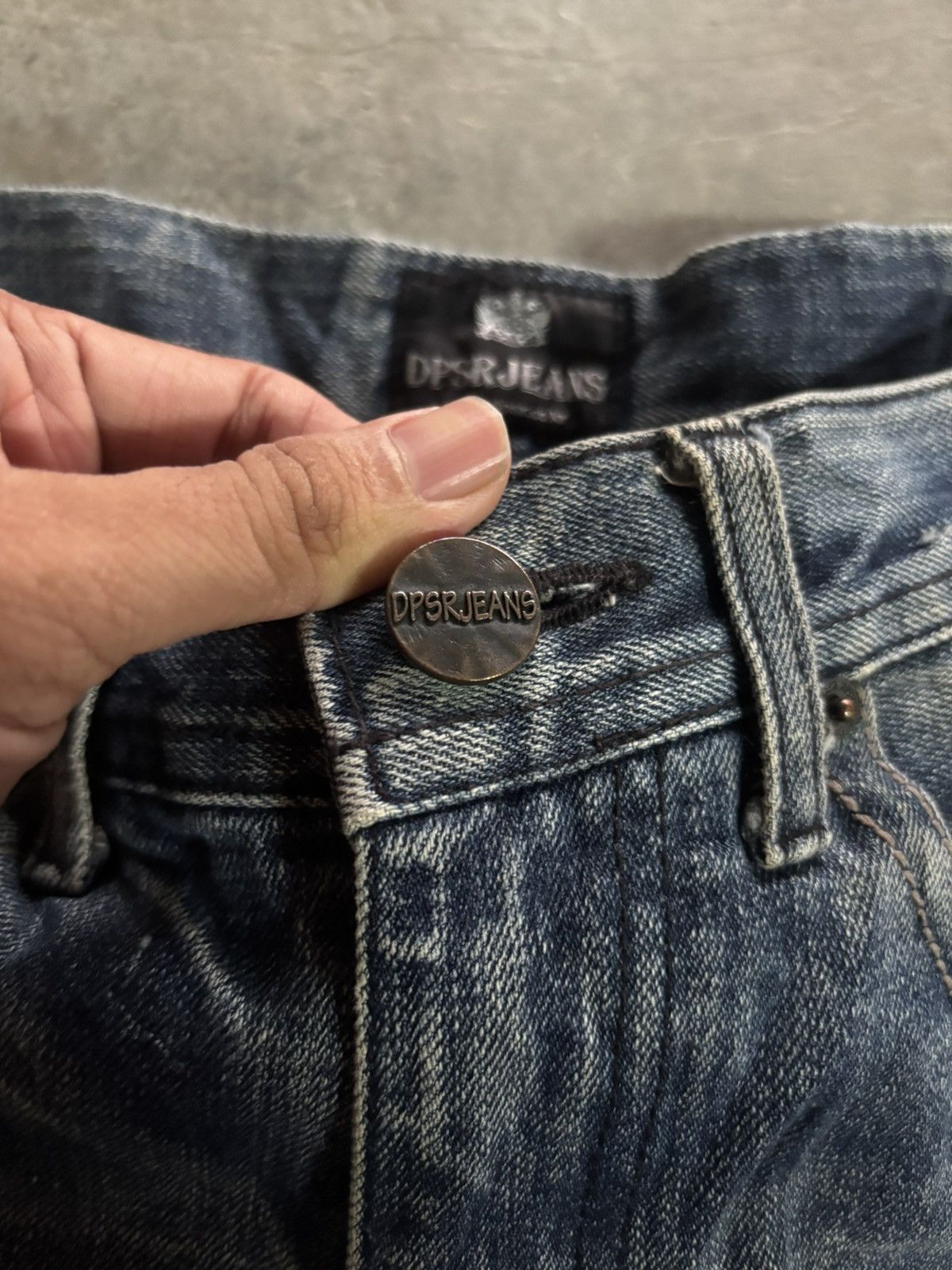 Japanese Brand DPSR JEANS DISTRESSED JAPANESE DENIM WASHED FADE PUNK GRUNGE Size US 32 / EU 48 - 3 Thumbnail