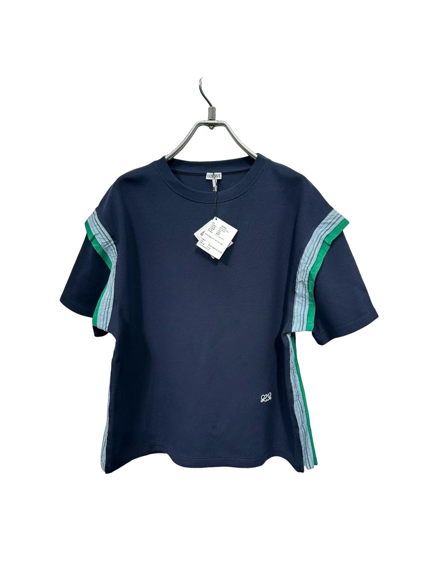 Loewe Loewe Striped Trim Embroidered T-Shirt XS Size XS / US 0-2 / IT 36-38 - 1 Thumbnail