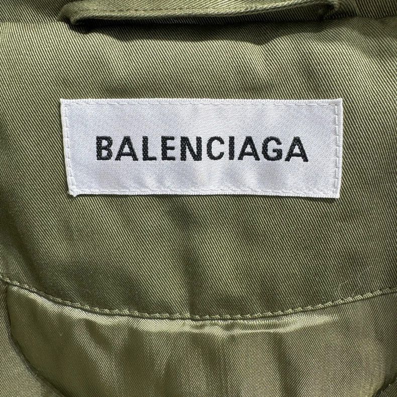 Balenciaga Balenciaga size 34 Olive Green Design胸前 Logo Jacket Size M / US 6-8 / IT 42-44 - 3 Thumbnail