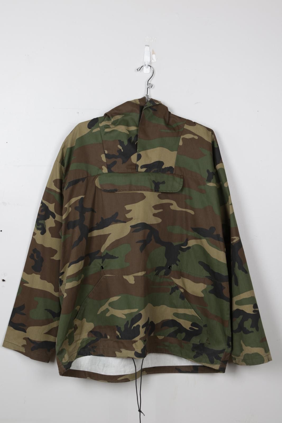 90's Military Woodland Camo Anorak Pullover Jacket