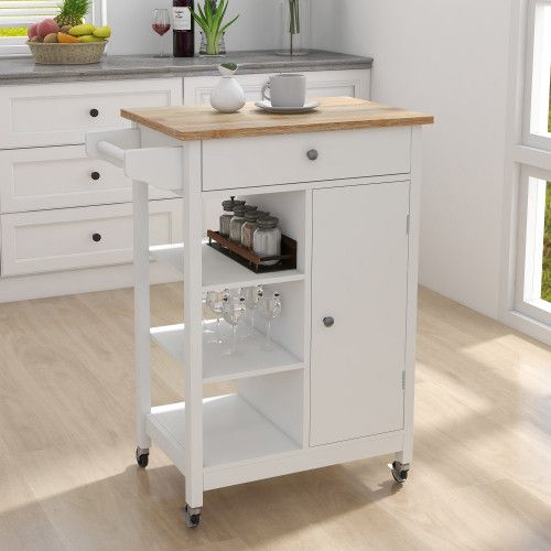 Designer × Homemade Kitchen island rolling trolley cart with Adjustable Shelves Size US L / EU 52-54 / 3 - 4 Thumbnail