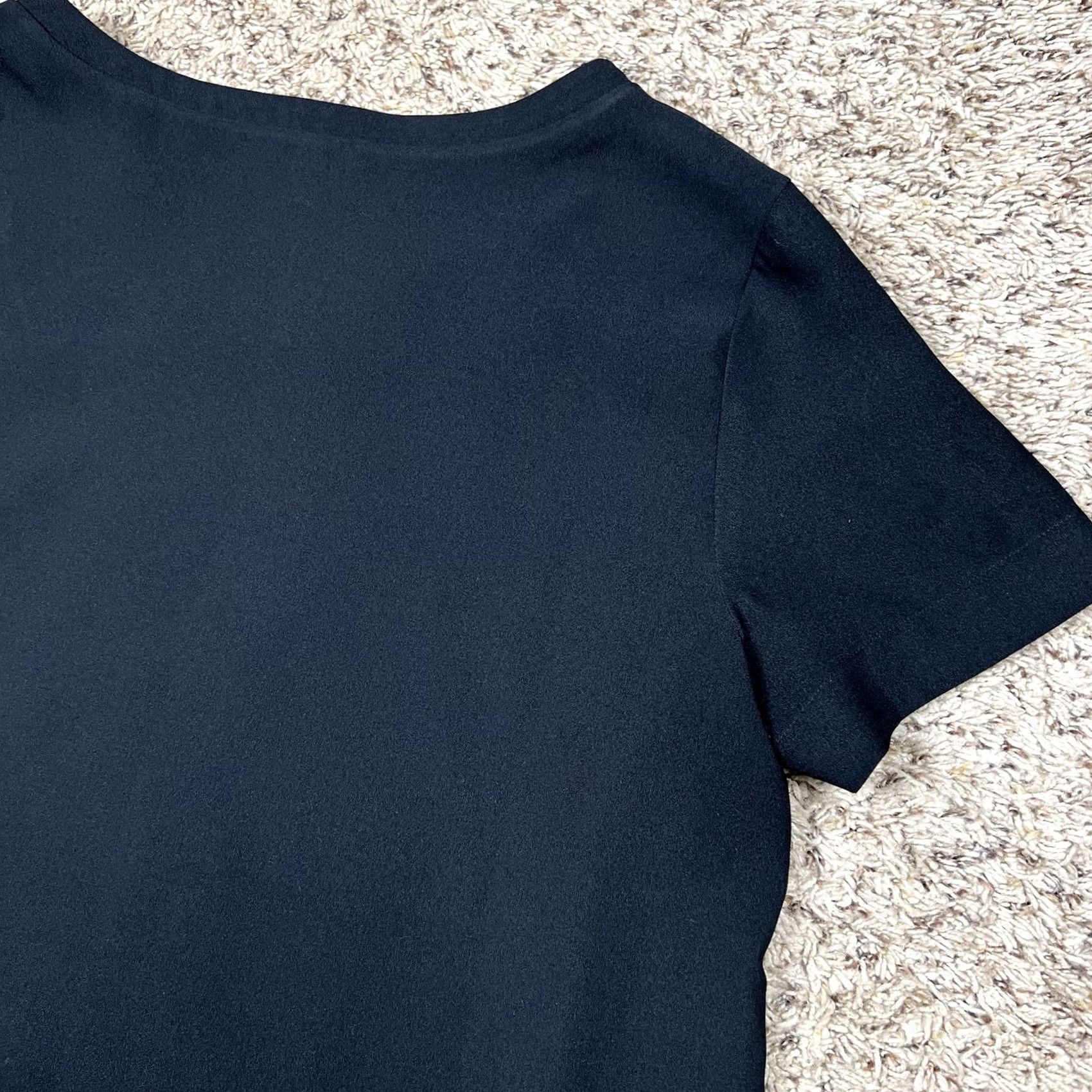 Ann Taylor Ann Taylor Blouse Womens Large Black Lightweight Shirt Casual Business Size L / US 10 / IT 46 - 5 Thumbnail