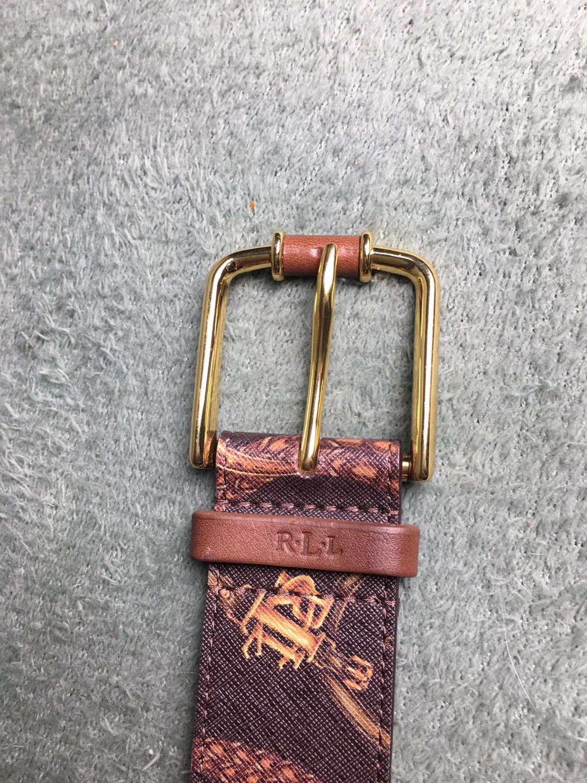 Lauren Ralph Lauren × Ralph Lauren RALPH LAUREN Belt Bridle Equestrian Crosshatch Logo RLL Size ONE SIZE - 7 Thumbnail