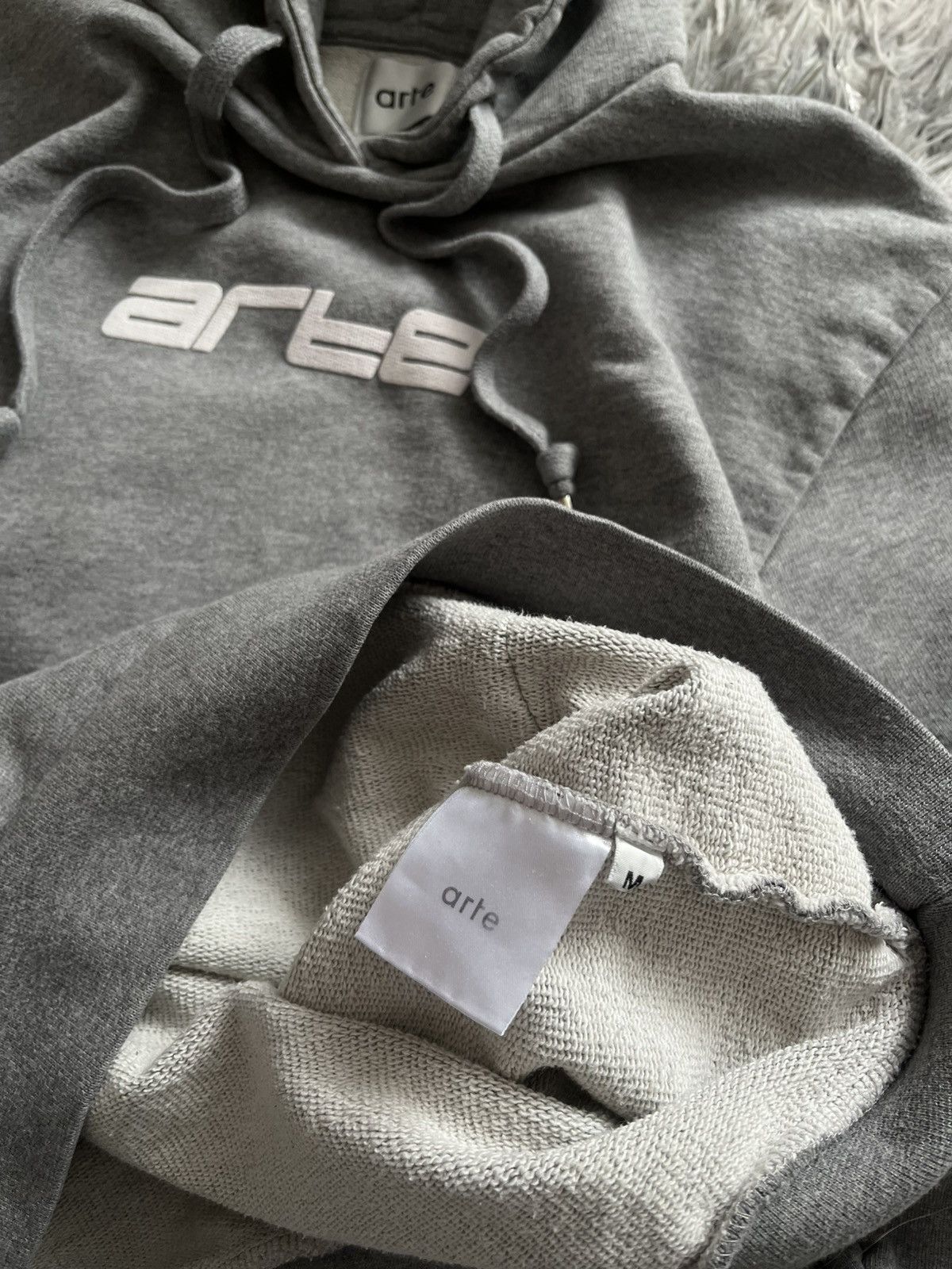 Arte Antwerp Arte Antwerp Heavyweight Logo Hoodie Grey Size M Size US M / EU 48-50 / 2 - 7 Thumbnail