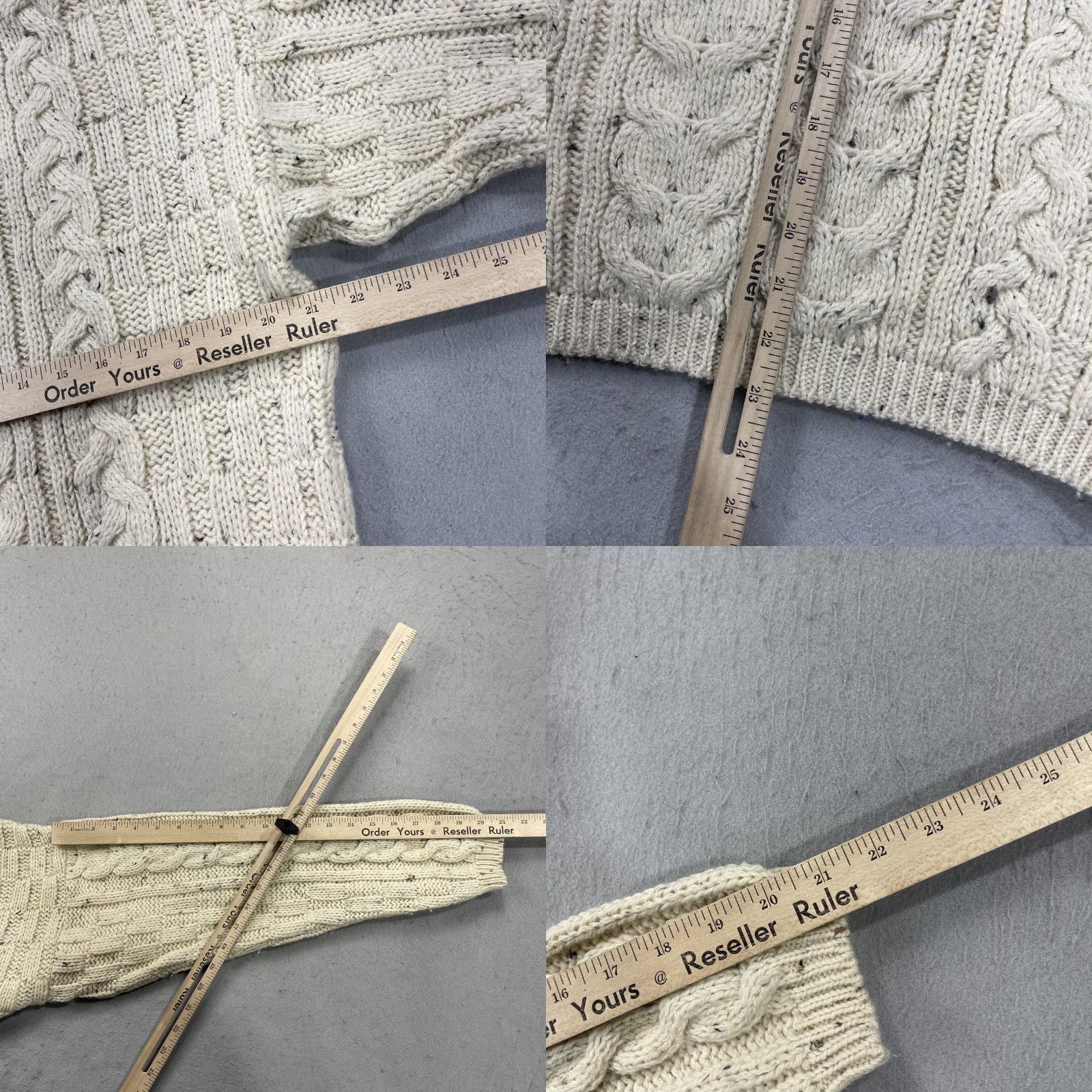 Vintage VINTAGE McKENNAS Wool Fisherman Crewneck Oarsman Irish Sweater Womens Large Crew Neck Cable-Knit Wool Pullover 80s 90s Winter Casual Womens Size L / US 10 / IT 46 - 8 Thumbnail