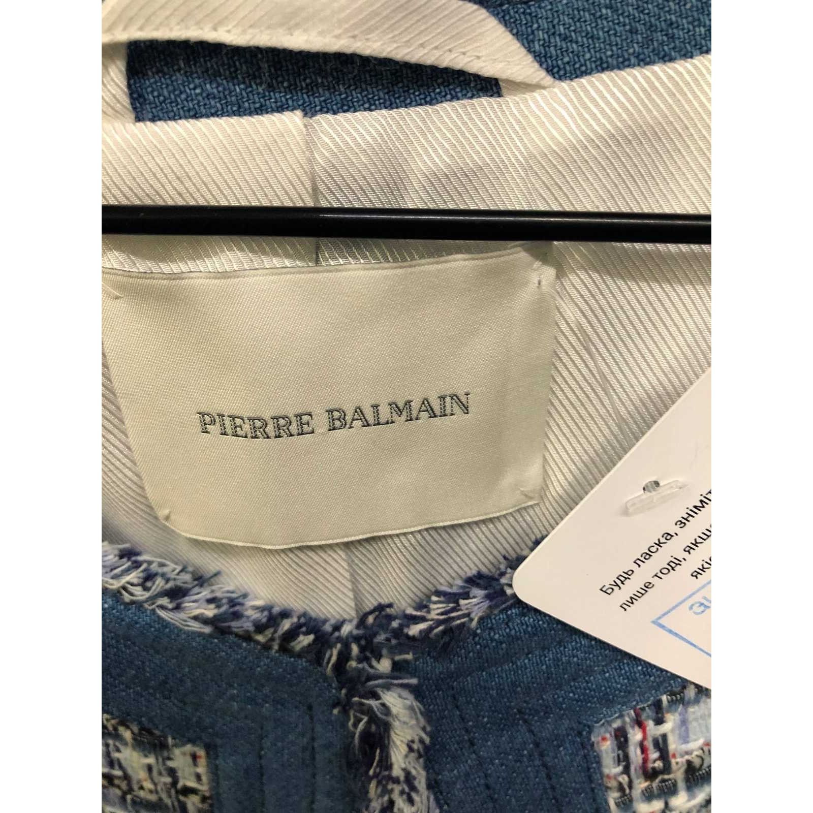 Pierre Balmain Pierre Balmain Hook-Front Cardigan - Blue, Size 40/L Size L / US 10 / IT 46 - 5 Thumbnail
