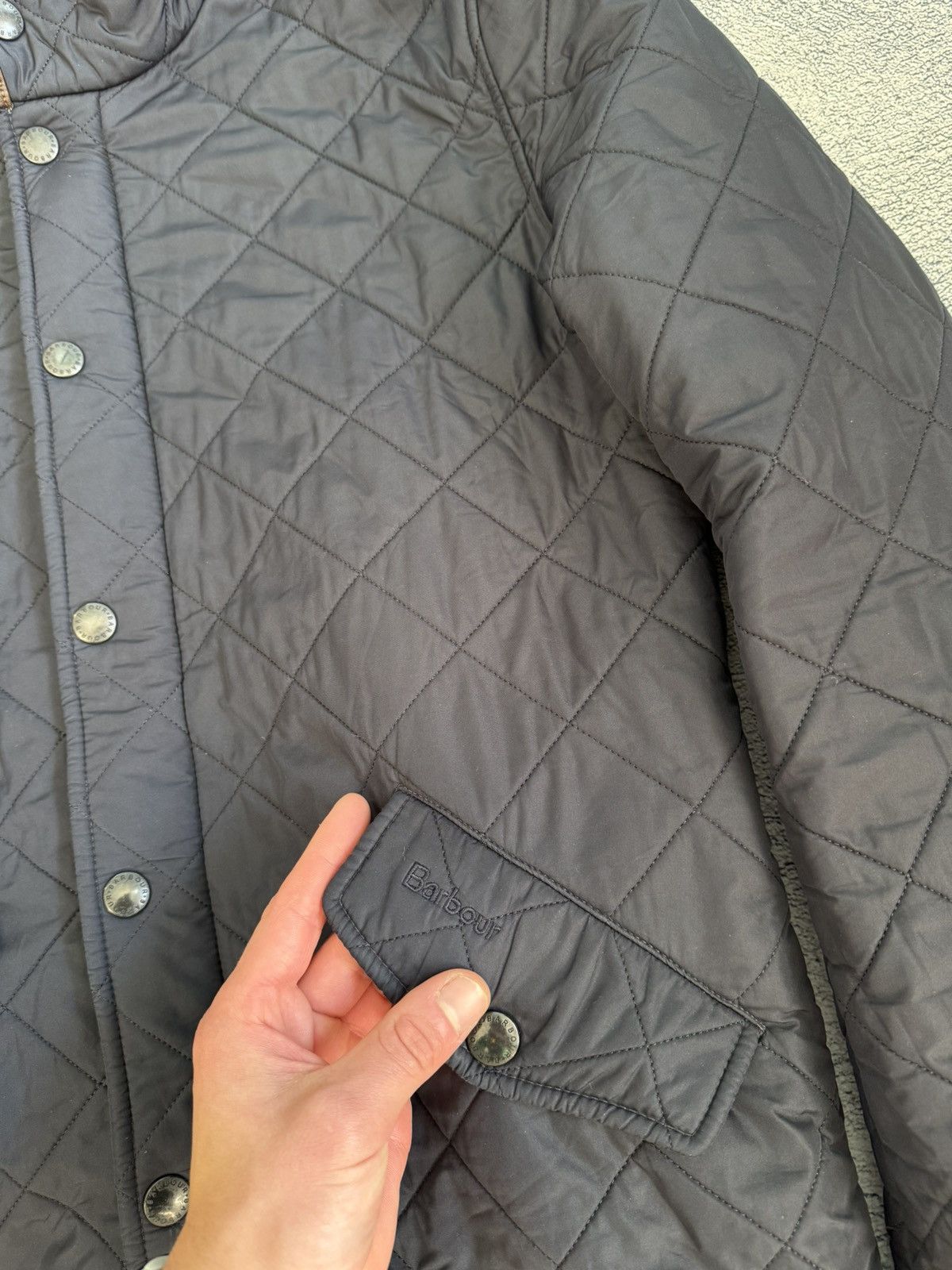 Barbour Barbour Powell Quilted Jacket Men S Black Brown Trim Classic Size US S / EU 44-46 / 1 - 3 Thumbnail