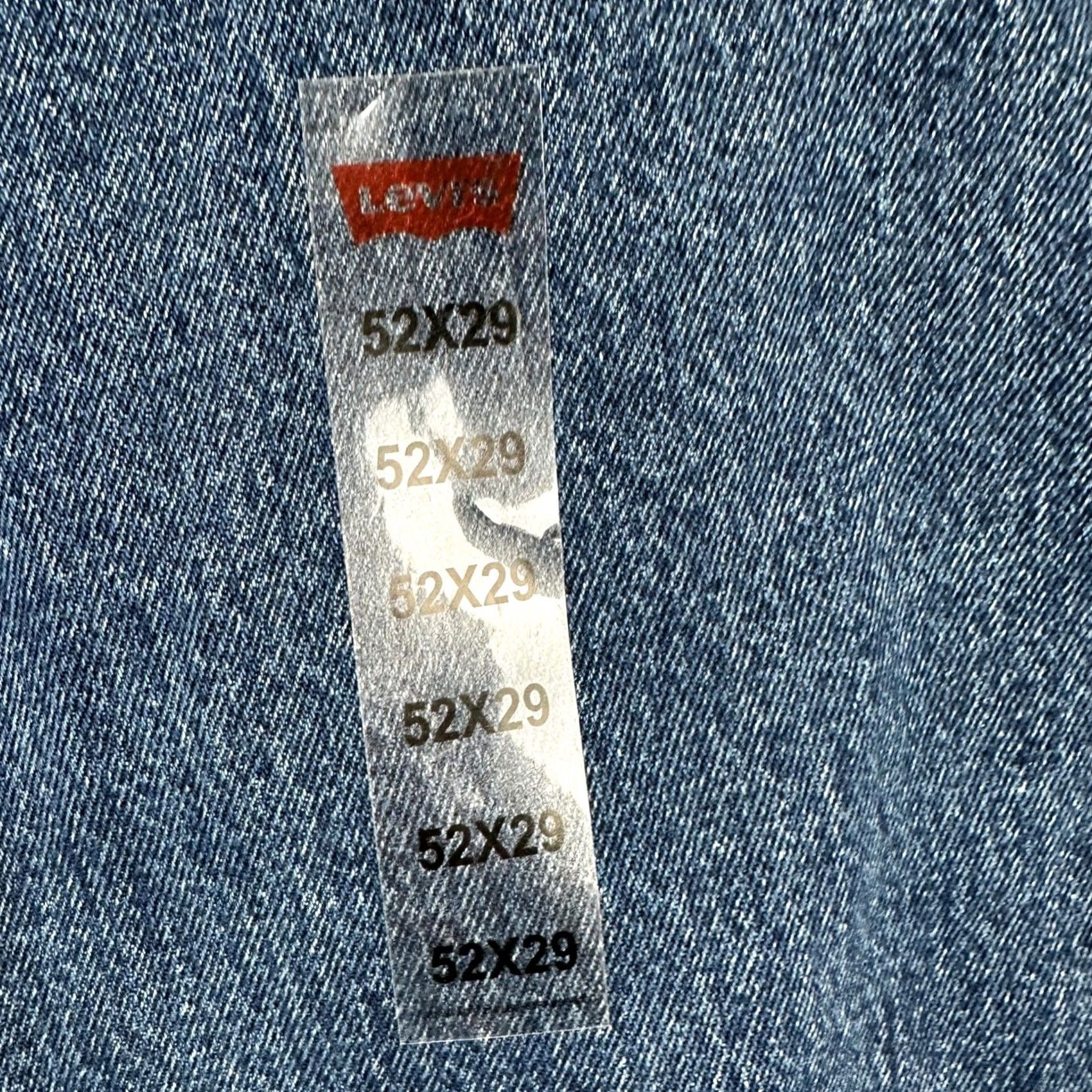 Levi's VINTAGE Levis 511 Men Straight Leg Jeans 52X29 Big Tall Blue Washed 5 Pocket Red Tab NEW Size US 36 / EU 52 - 2 Thumbnail