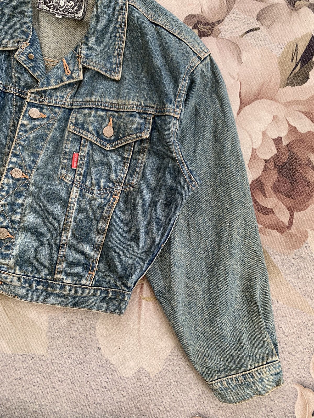 Japanese Brand GL HEART DENIM TRUCKER JACKET Size US M / EU 48-50 / 2 - 4 Thumbnail