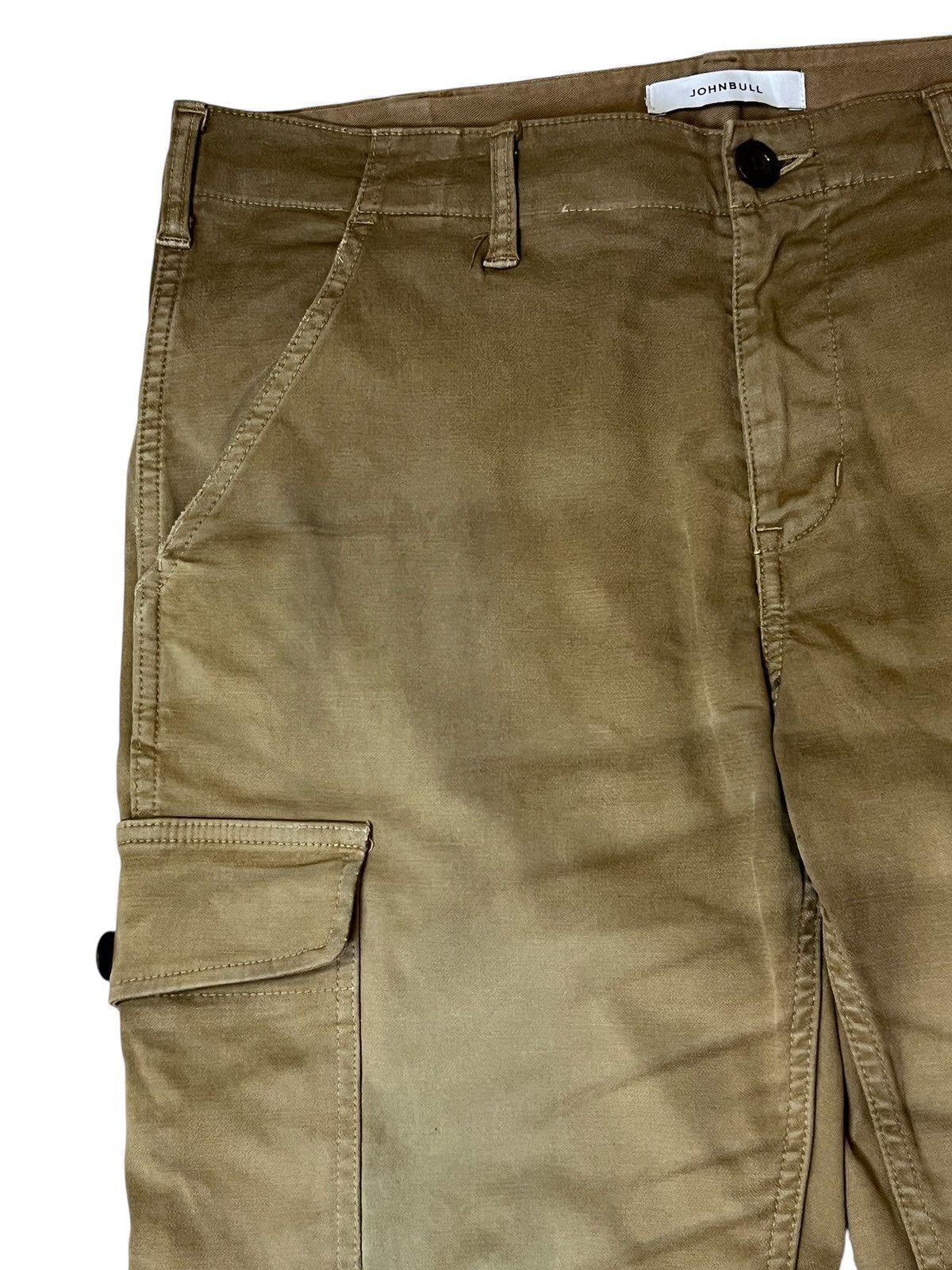 Johnbull Vintage JOHNBULL brown faded baker cargo pants Size US 35 - 7 Thumbnail