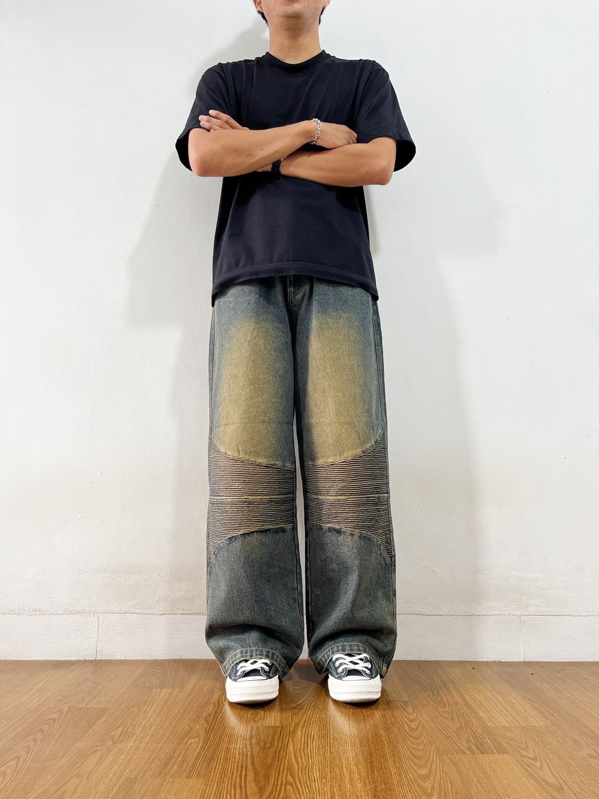 Other Baggy Bikers Denim Pants Size US 31 - 2 Thumbnail