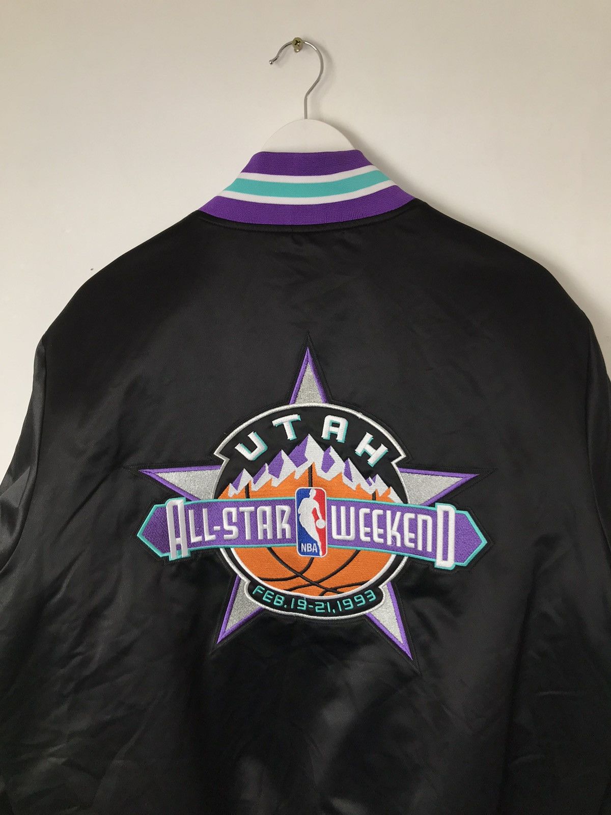 NBA Utah All Stars Weekend NBA,Hardwood Classics Nylon Bomber Size US L / EU 52-54 / 3 - 9 Thumbnail