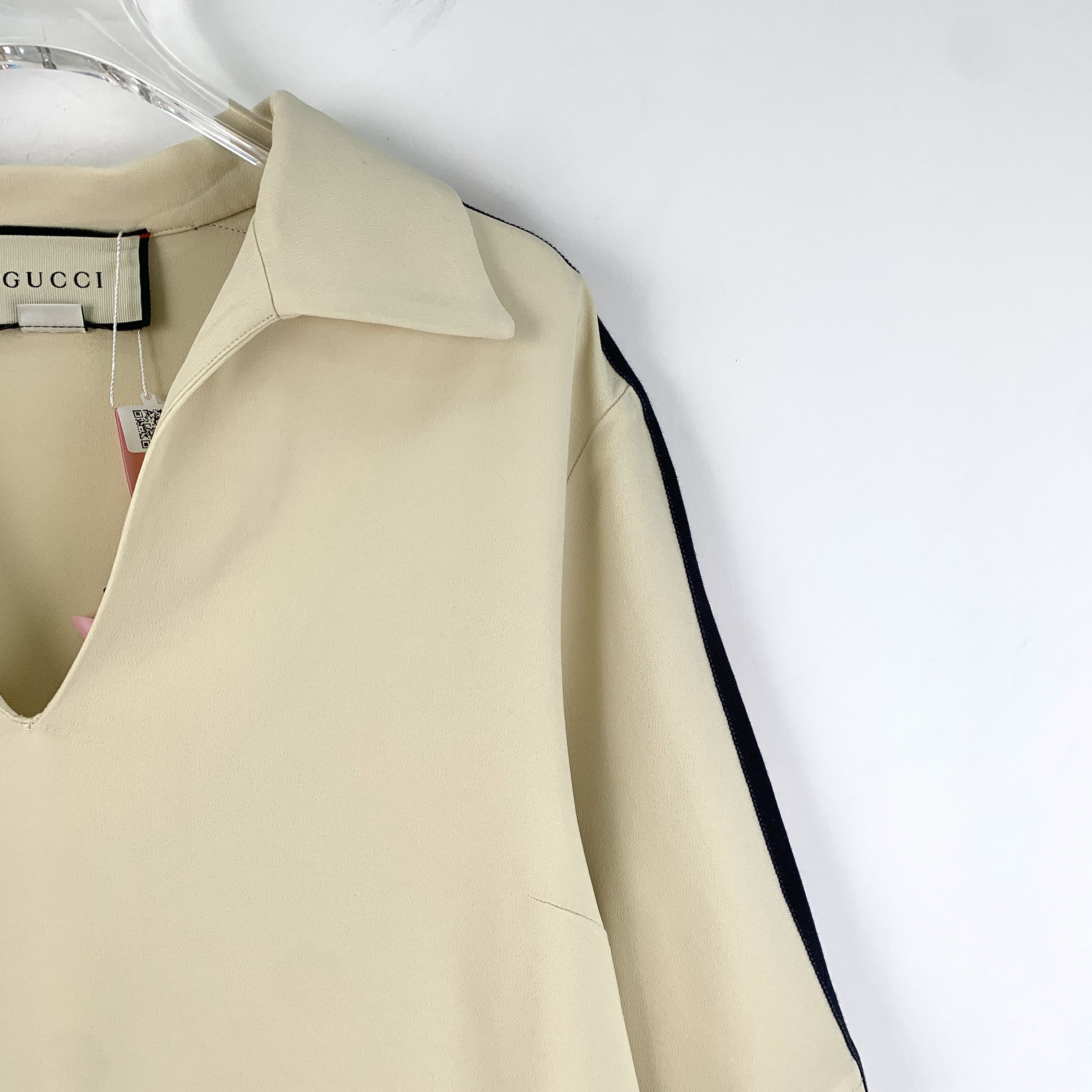 Gucci Gucci Polo Dress Beige Side Stripe (Size M) Size M / US 6-8 / IT 42-44 - 8 Thumbnail