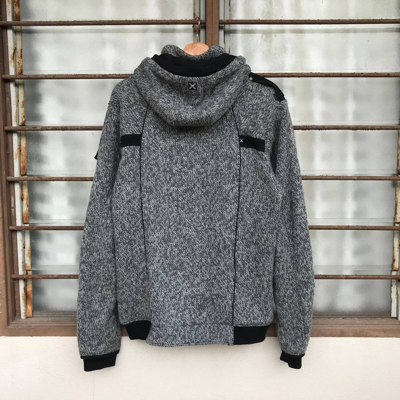 Arc'teryx × Japanese Brand × Patagonia MONTURA REMIX BIKER KNIT JACKET OUTDOOR JUMPER HOODIE Size US L / EU 52-54 / 3 - 10 Thumbnail