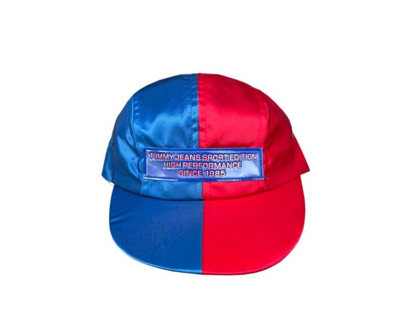 Tommy Hilfiger × Vintage Vintage Tommy Hilfiger Sport Edition Split Nylon Hat Size ONE SIZE - 1 Thumbnail