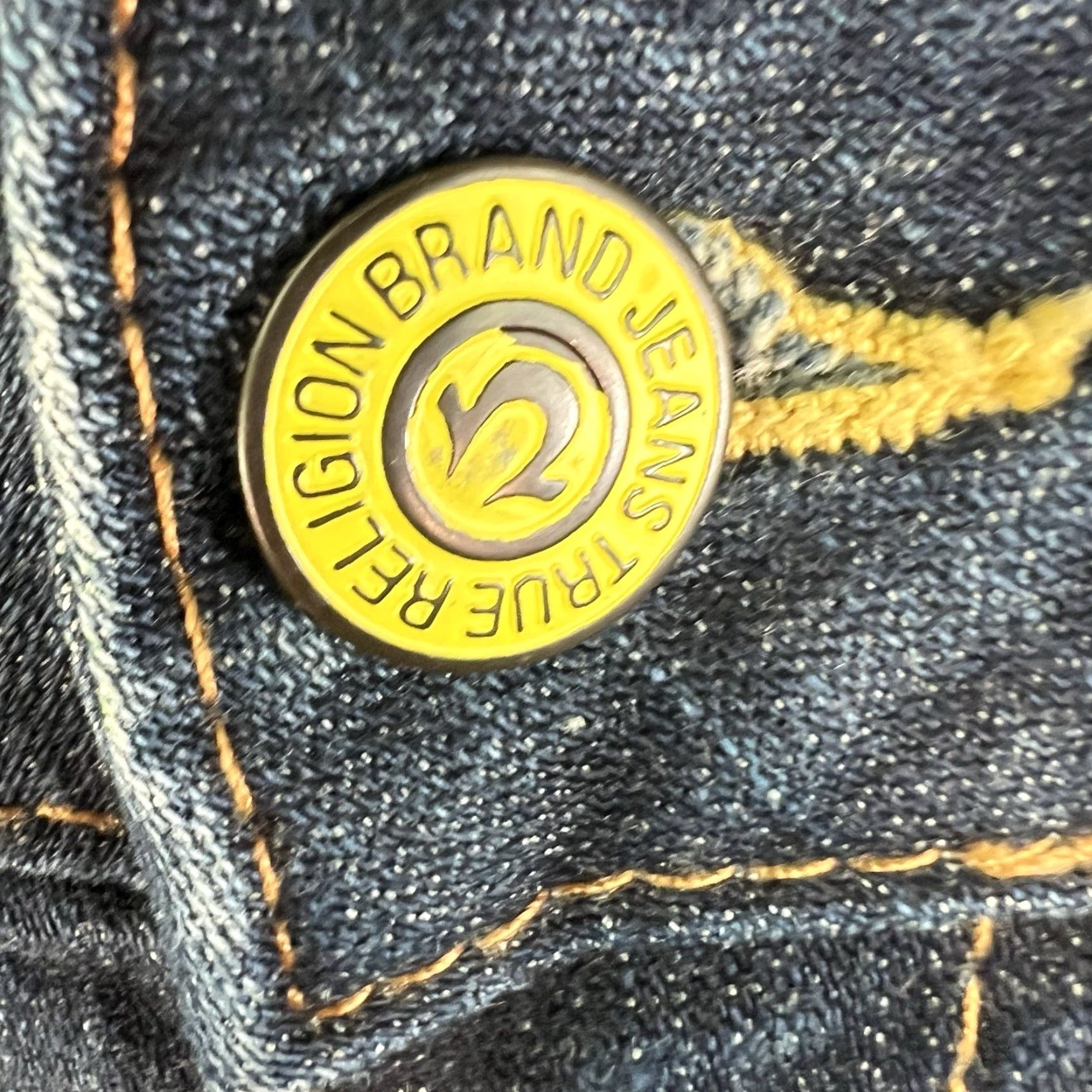 True Religion VINTAGE True Religion Jeans Womens Bootcut Denim Size 29 Dark Blue Cotton Retro 2000s Size 29" - 6 Thumbnail