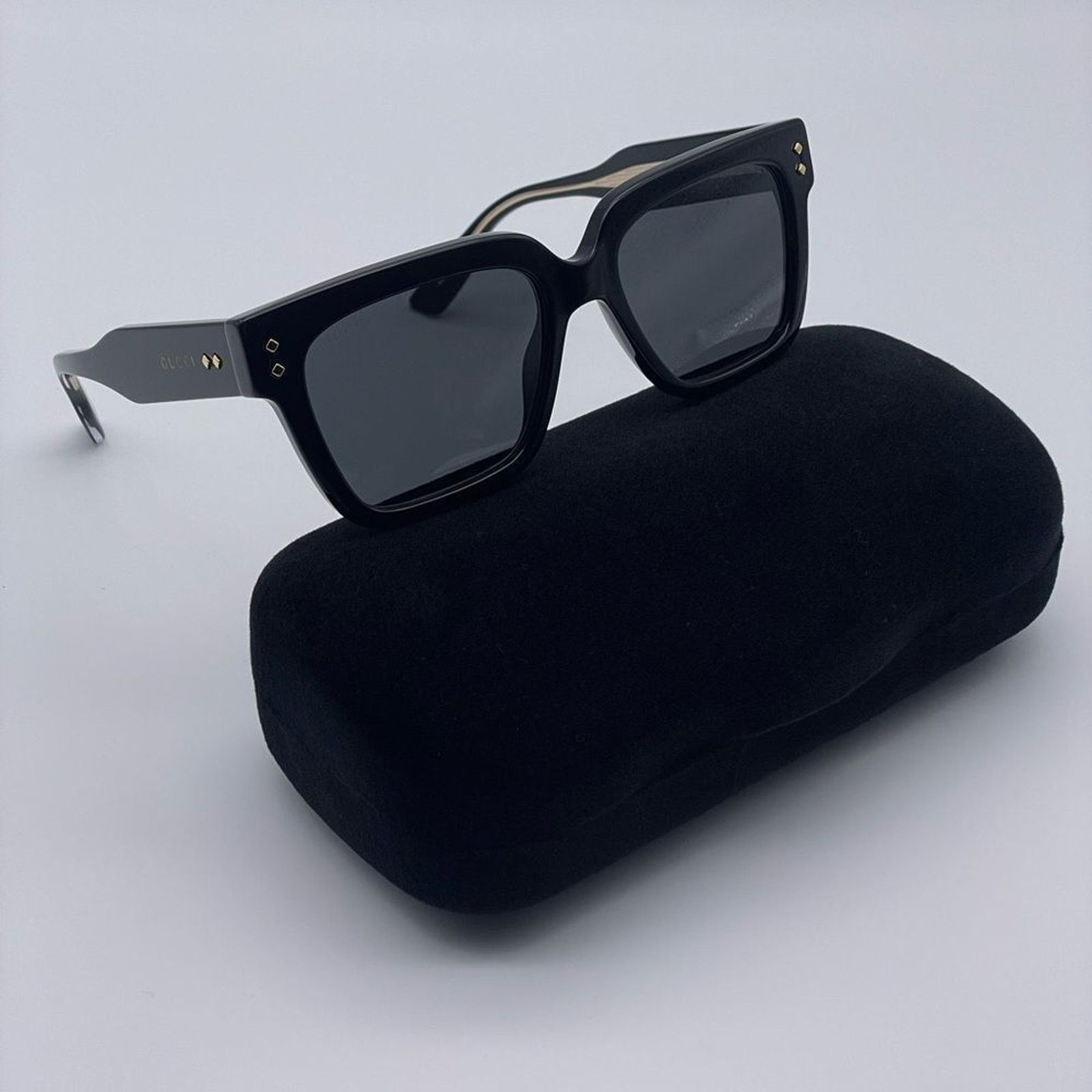 Gucci BRAND NEW GUCCI GG1084S 001 Unisex Black/Grey Sunglasses Size ONE SIZE - 9 Thumbnail