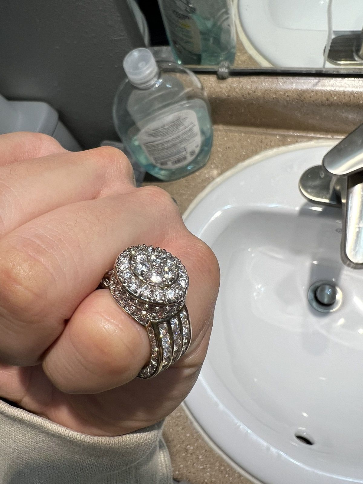 Jewelry Iced out Pinky Ring Size ONE SIZE - 7 Thumbnail