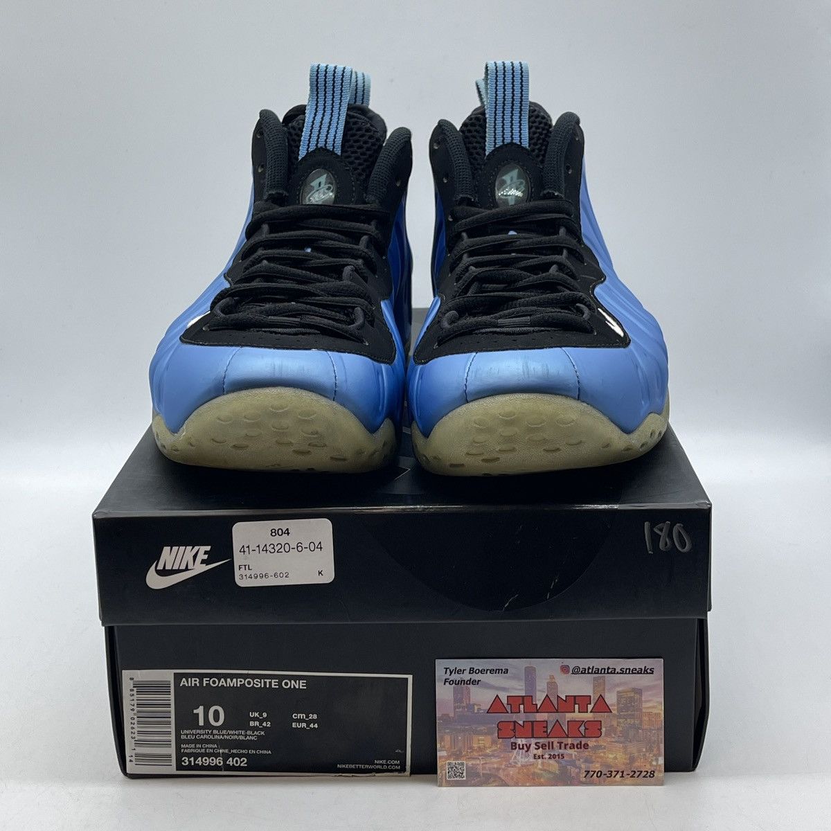 Nike Air foamposite one university blue Size US 10 / EU 43 - 2 Thumbnail