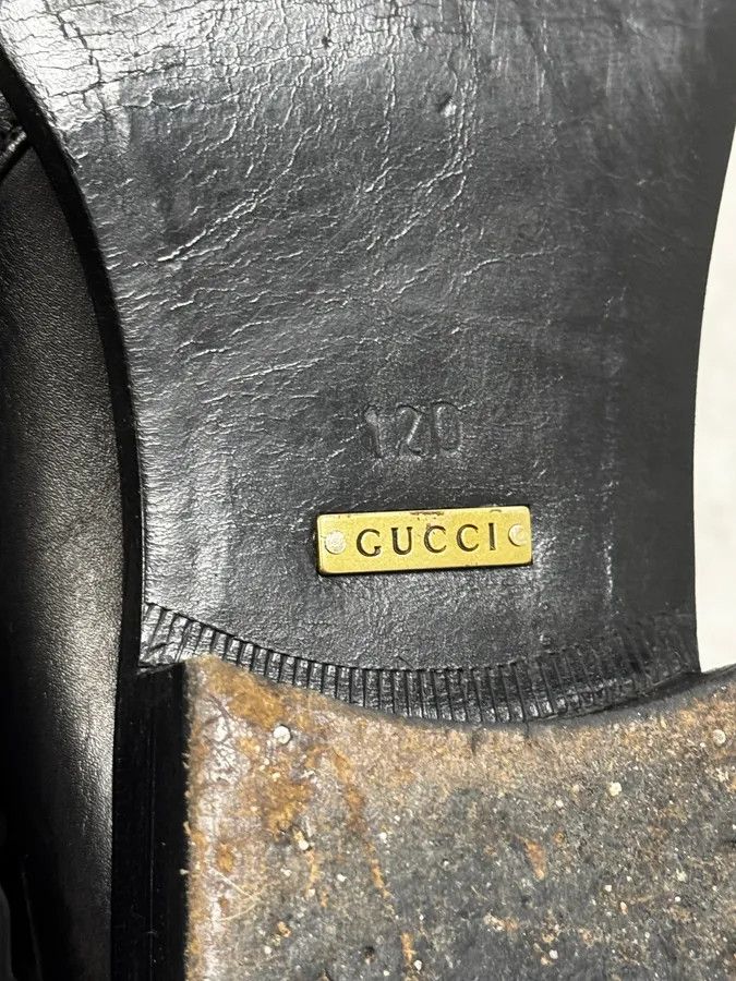 Gucci Gucci Black Buckle Leather Boots Size US 13 / EU 46 - 8 Thumbnail
