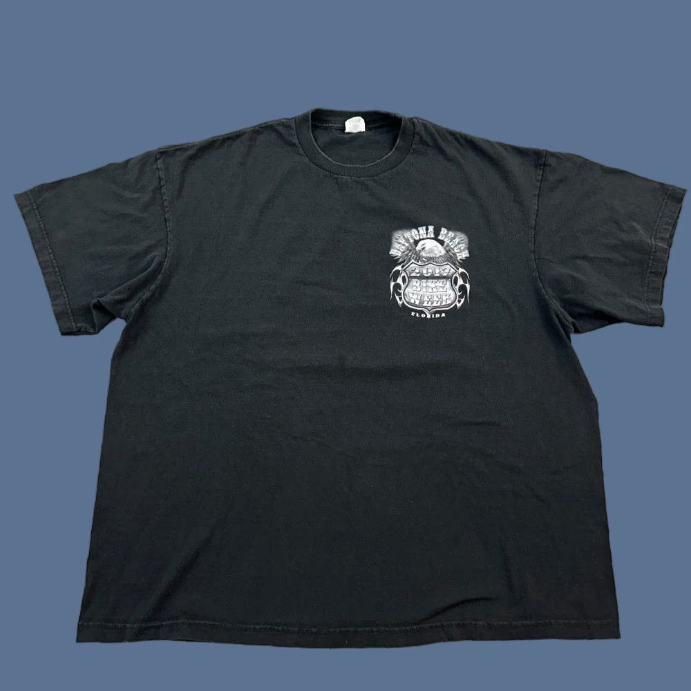 Vintage Daytona Beach Bike Week Shirt Mens 3XL Black 2017 Florida Bald Eagle Biker Tee Size US XXL / EU 58 / 5 - 1 Thumbnail