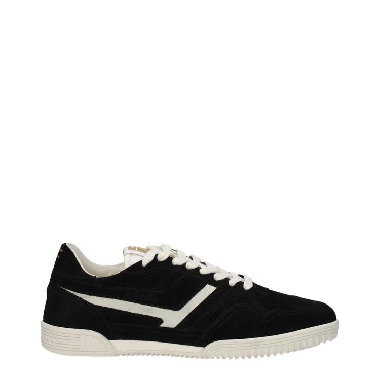 image of Tom Ford Ob1O1E0424 Low Top Sneakers In Black/white, Men's (Size 9)