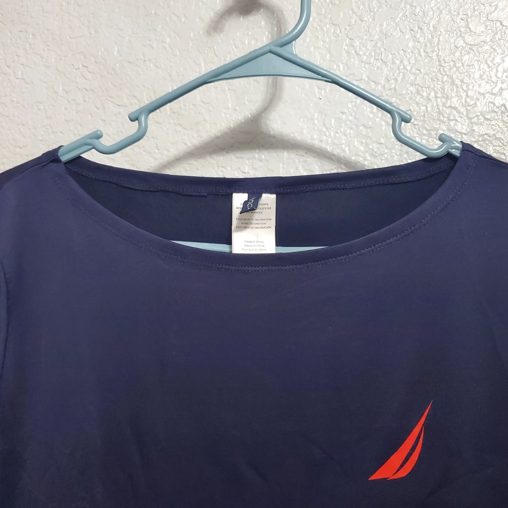 Nautica Nautica Womens Active Dress M Blue Swim Cover Up Stretch 3/4 Sleeve Athleisure Size M / US 6-8 / IT 42-44 - 5 Thumbnail