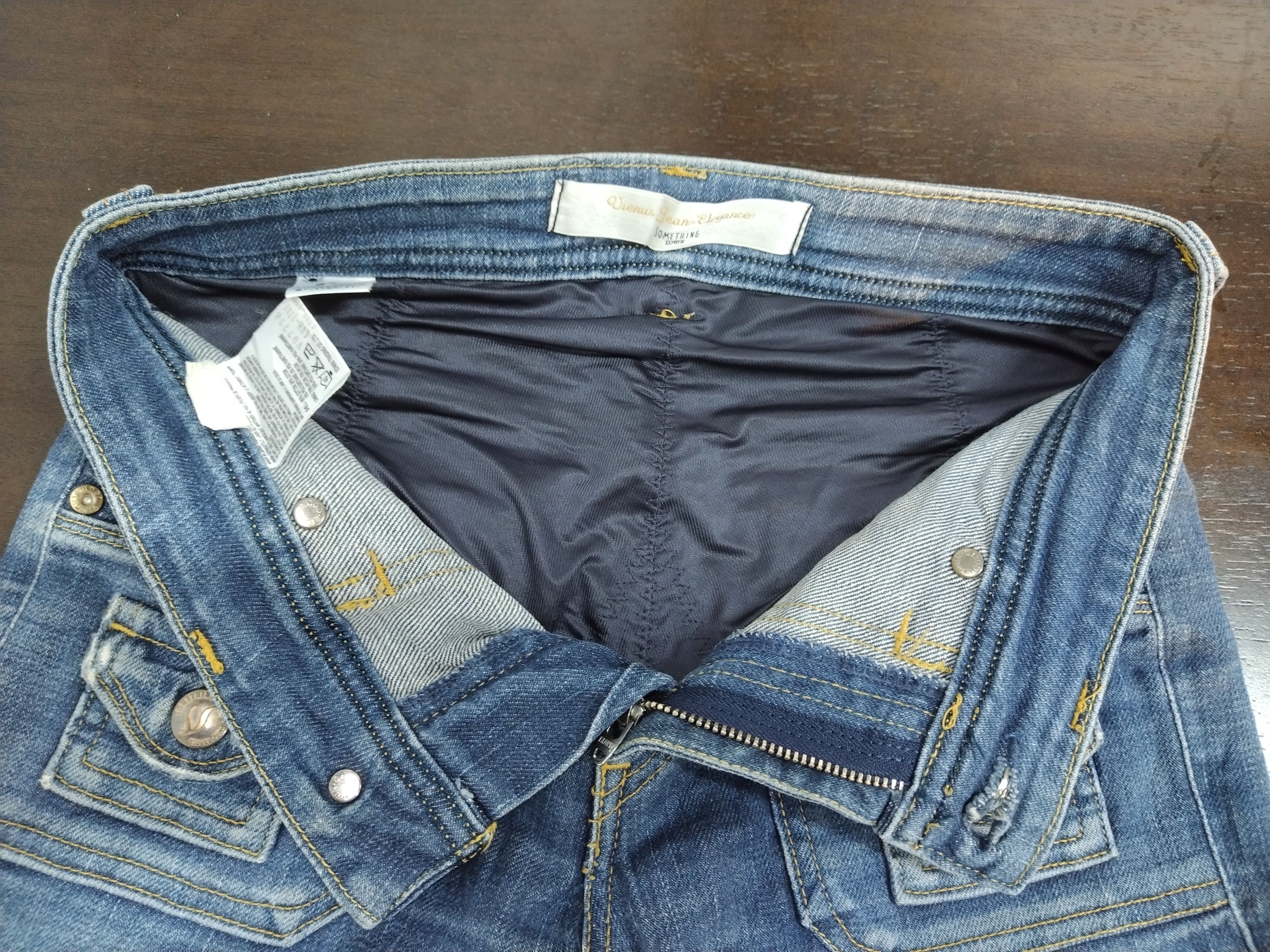 Edwin × Japanese Brand × Seditionaries 💥Crazy nice flared & design Vienus Jeans Elegance by Edwin Size 29" - 13 Thumbnail